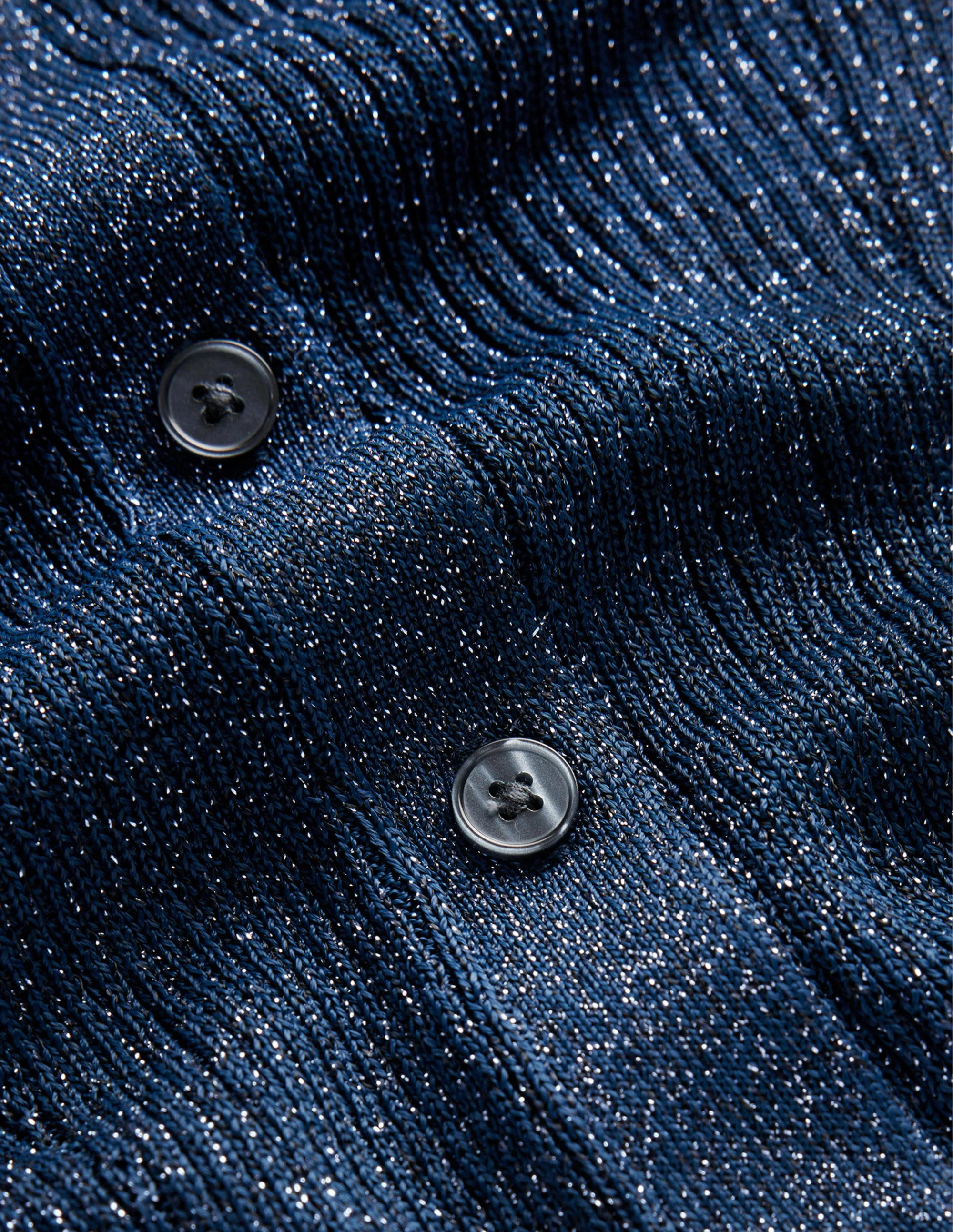 Sparkle-Rib Collared Cardigan-Atlantic Blue - Image 7