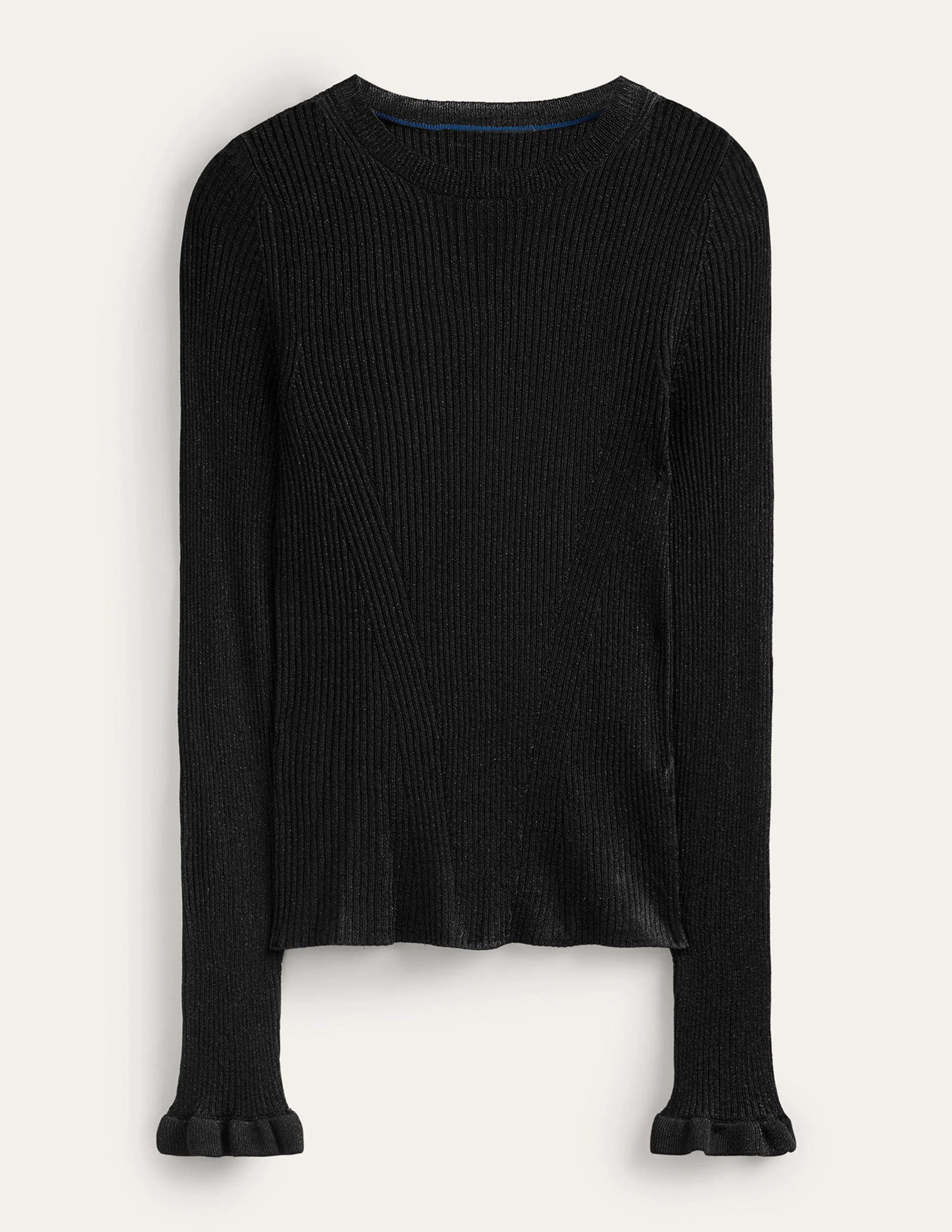 Sparkle Rib Party Sweater-Black - Image 5