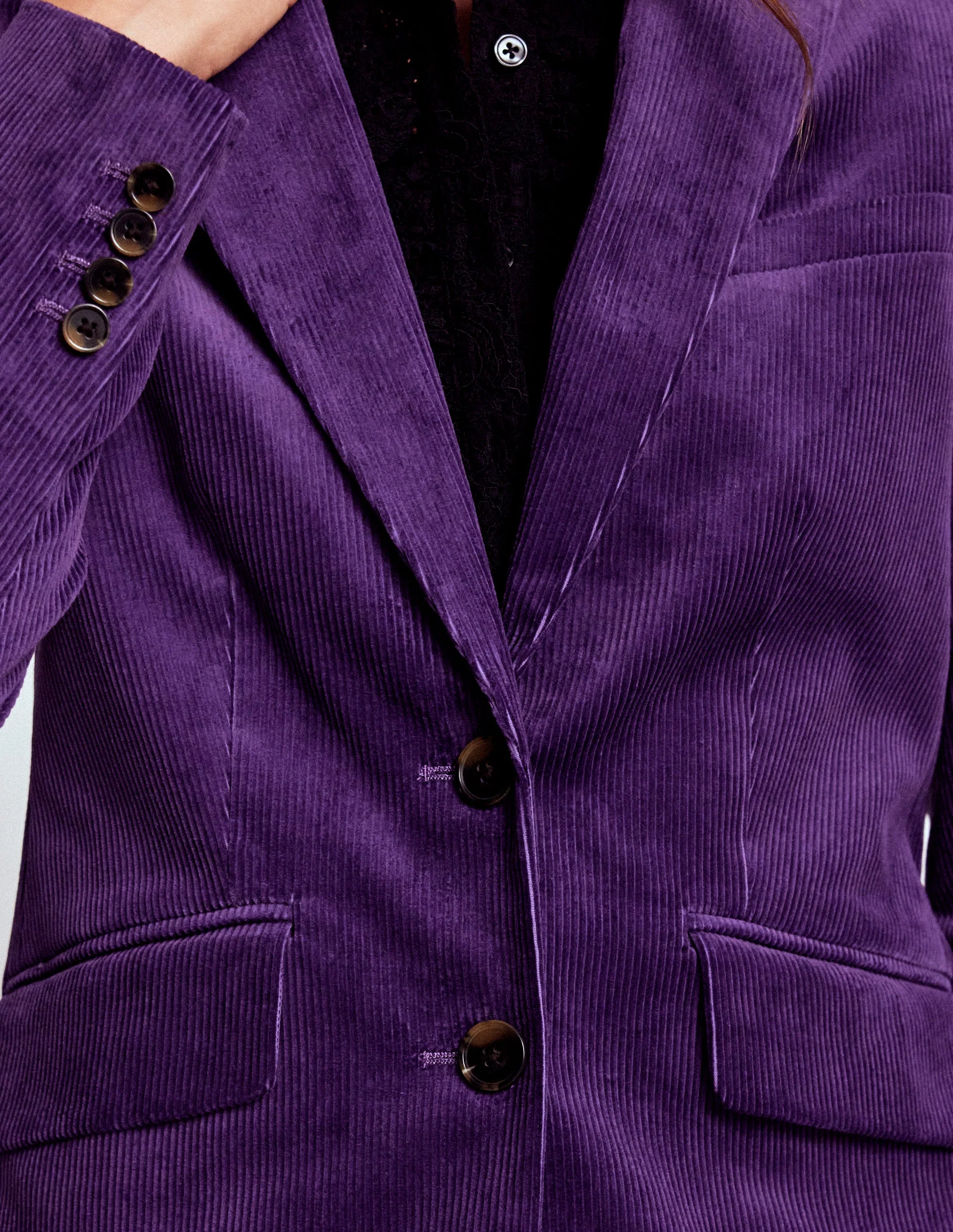 Stamford Cord Blazer-Mystical Purple - Image 2