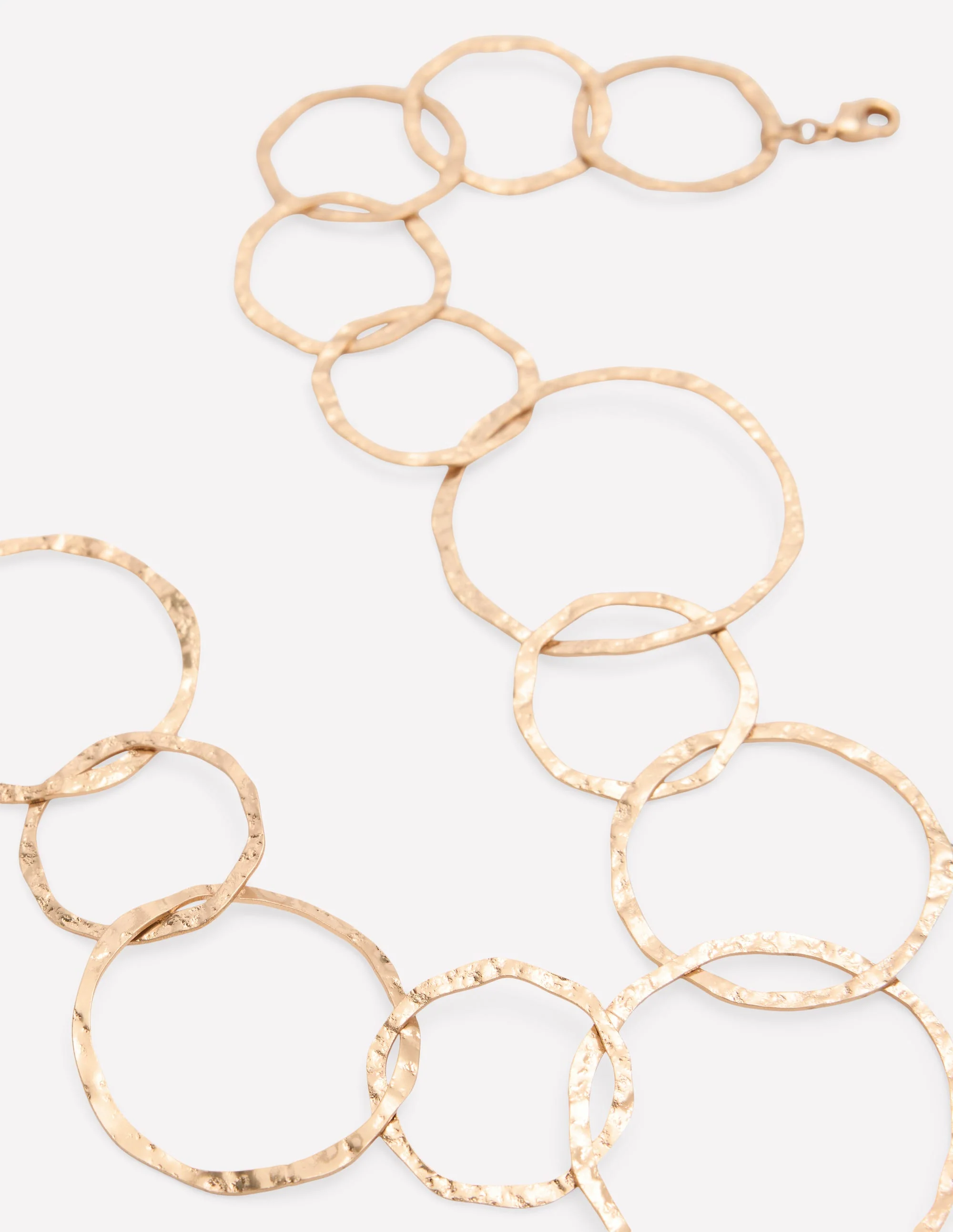 Statement Circle Necklace-Gold Colour - Image 4
