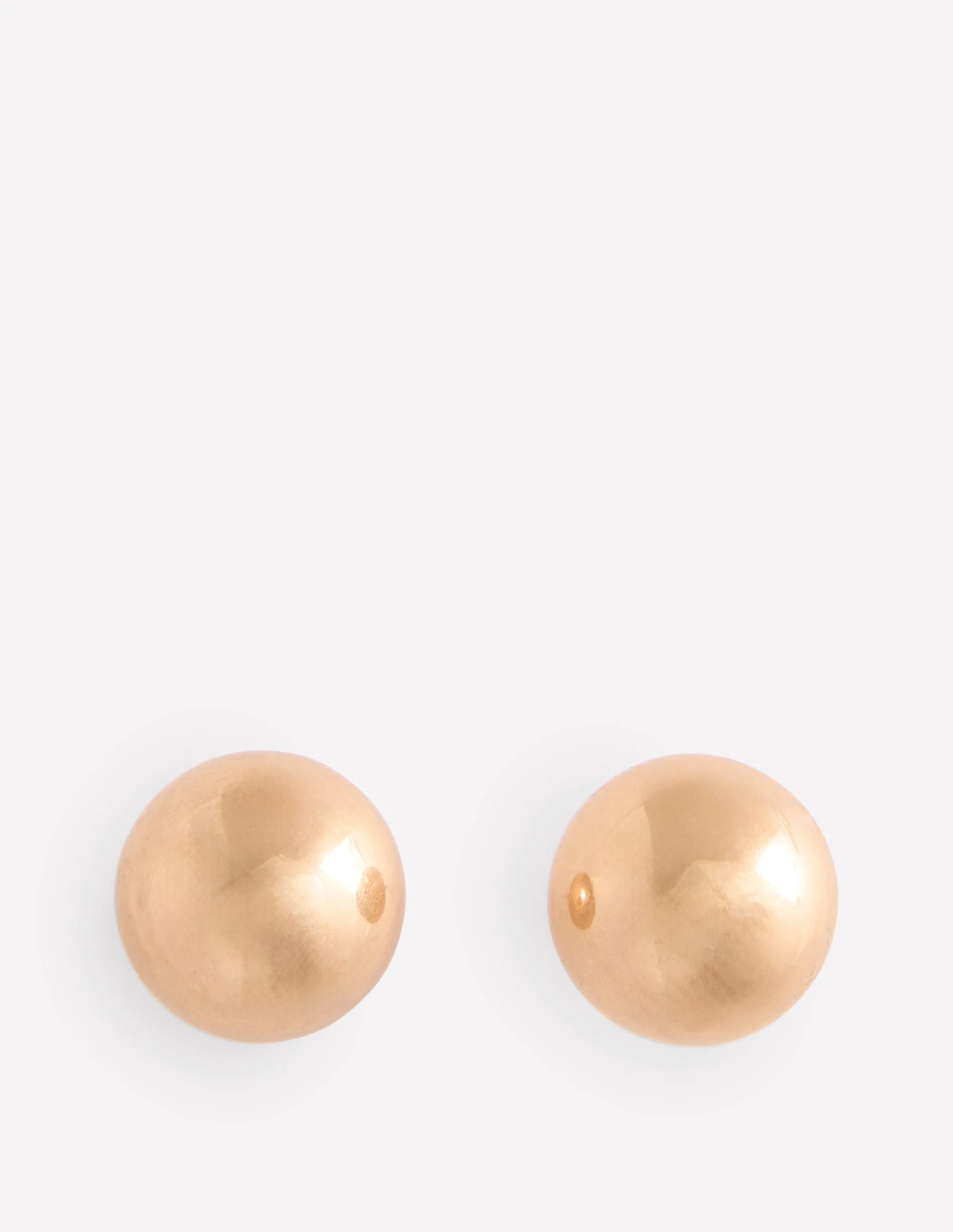 Statement Stud Earrings-Gold - Image 2