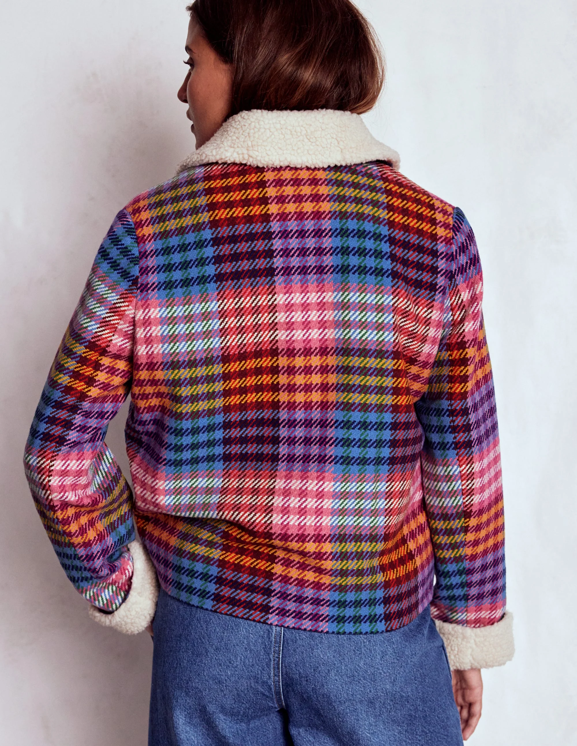 Stirling Check Coat-Rainbow Blanket Multigingham - Image 3