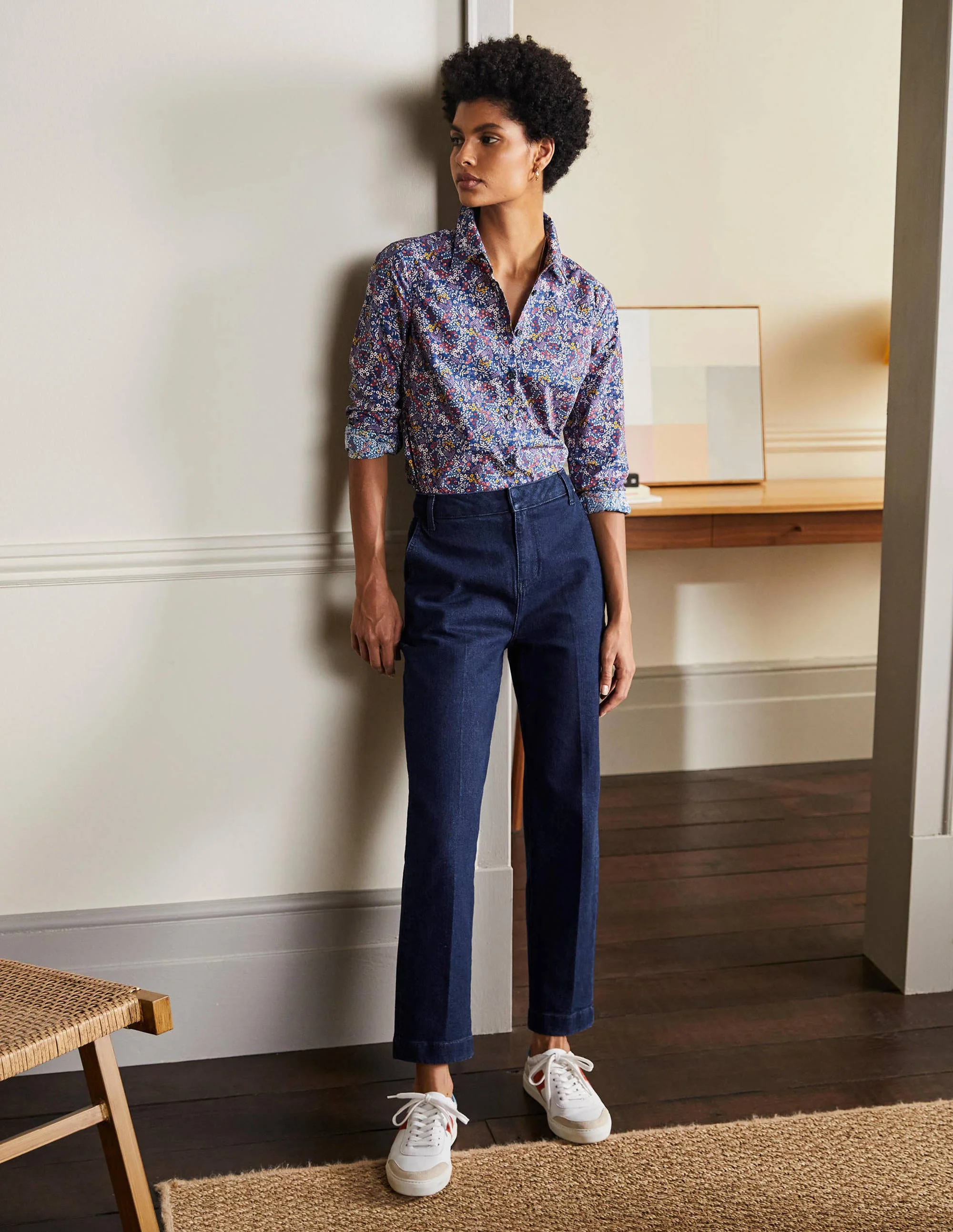 Straight Leg Jeans-Indigo