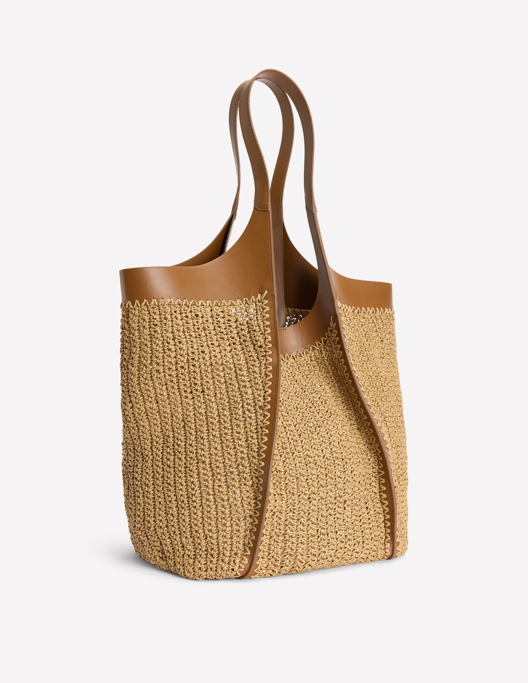 Straw Tote-Natural Raffia - Image 4