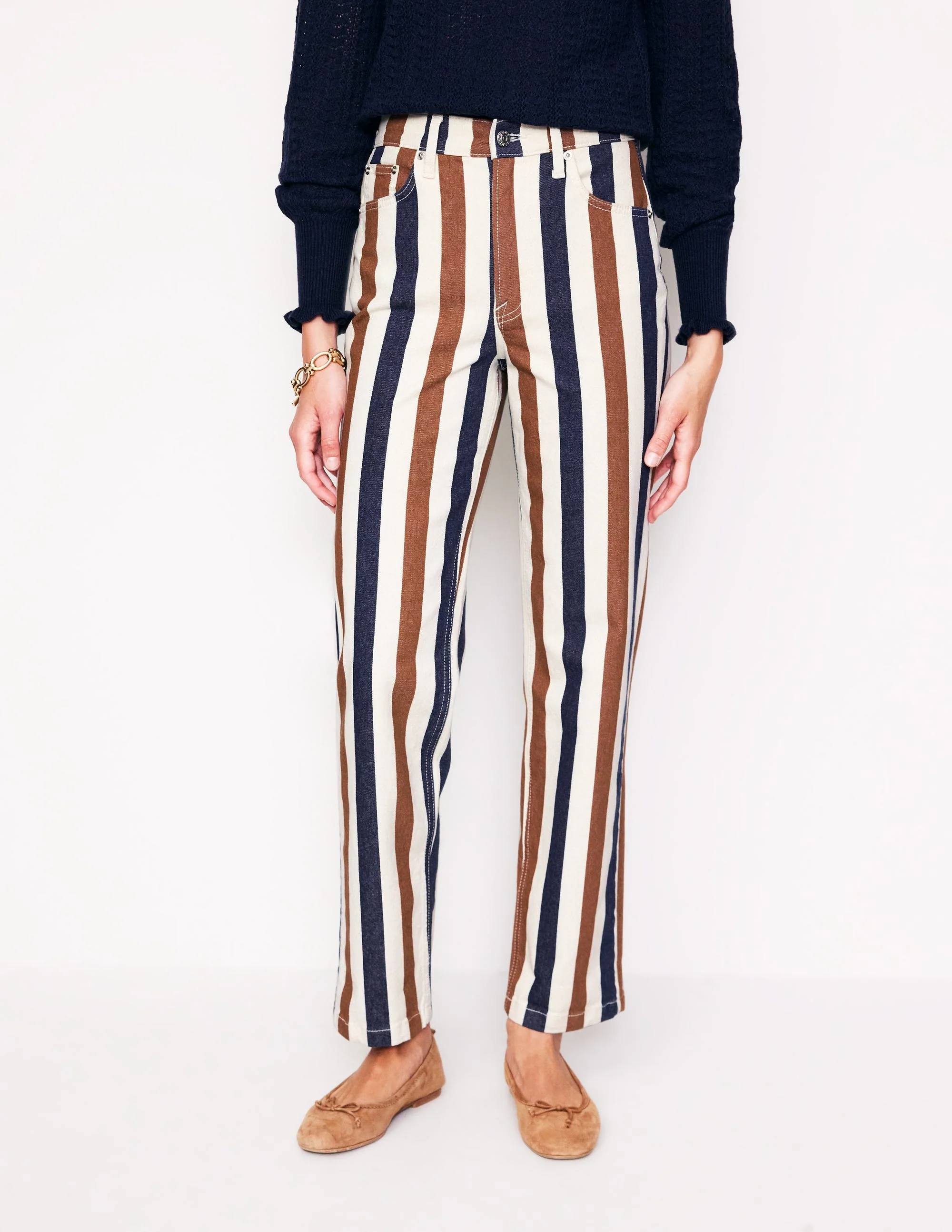 Striped Jeans-Tan Stripe - Image 4