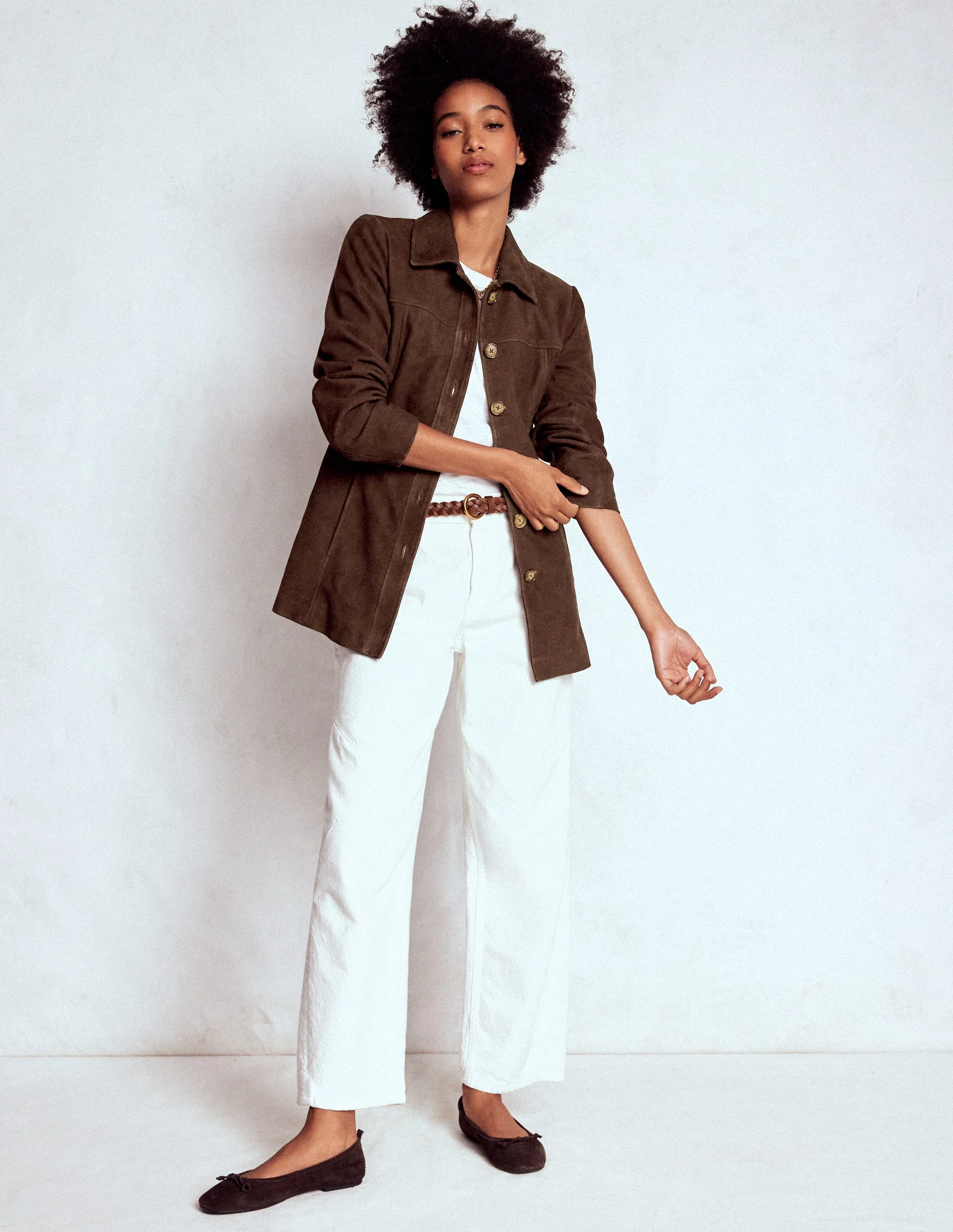 Suede Jacket-Dark Chocolate - Image 4