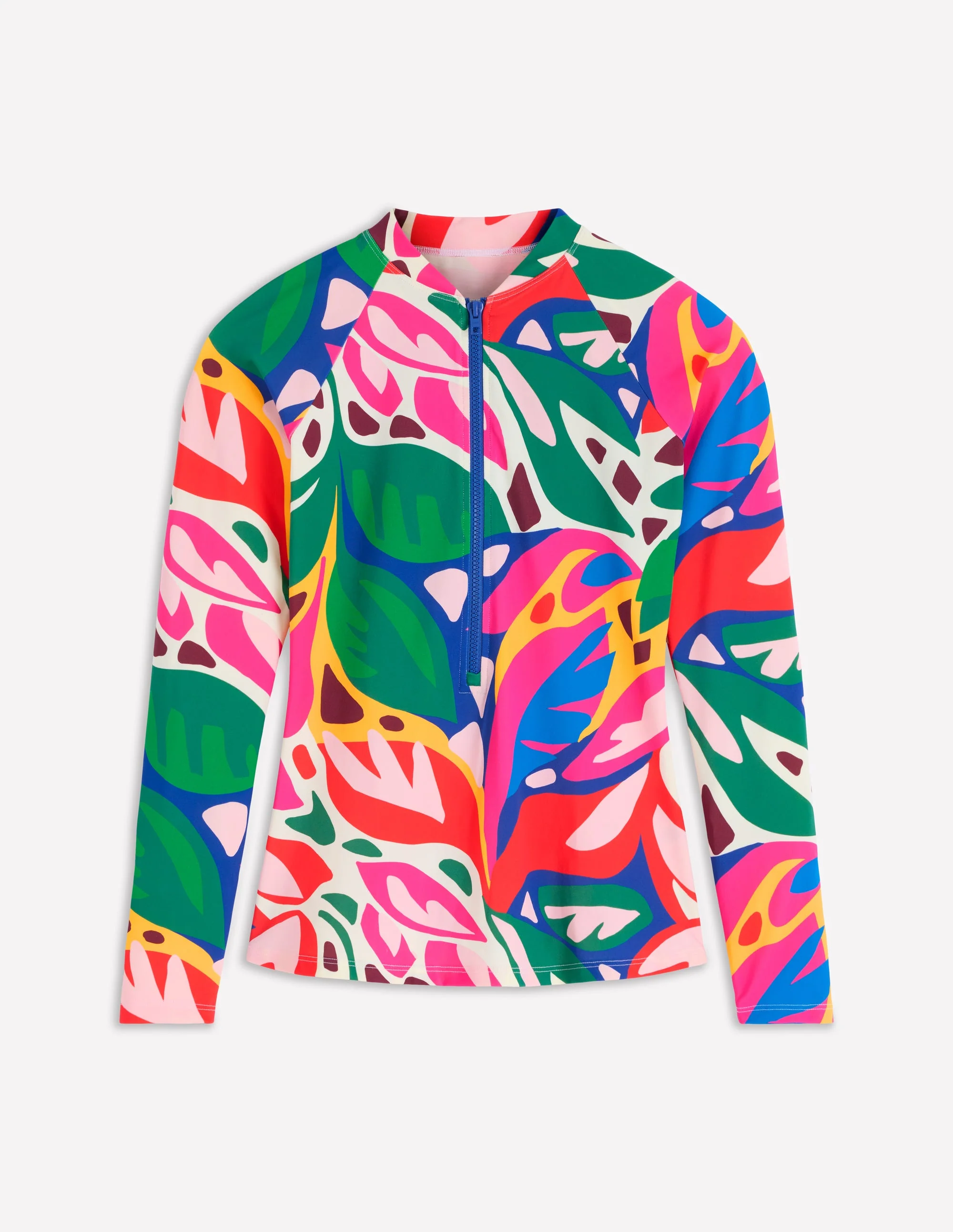 Sun Safe Raglan Guard Top-Multi, Leafy Cascade - Image 5