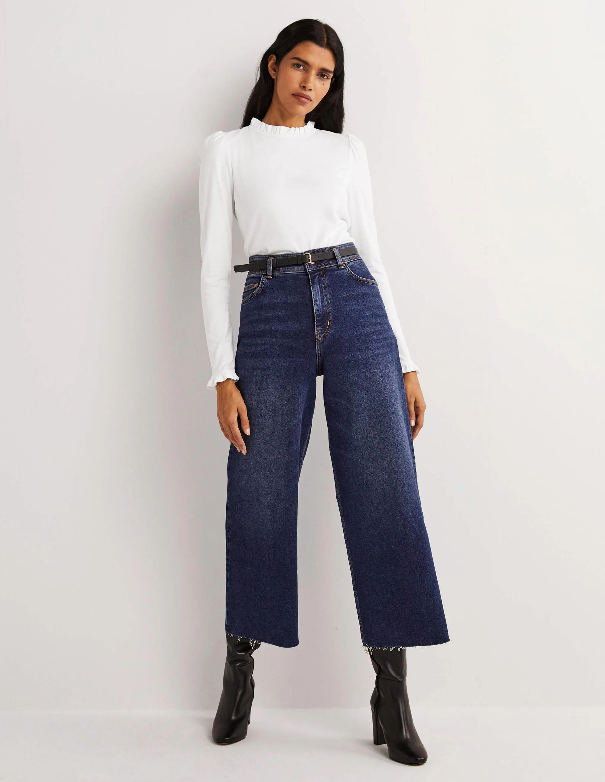 Supersoft Frill Detail Top-White - Image 5