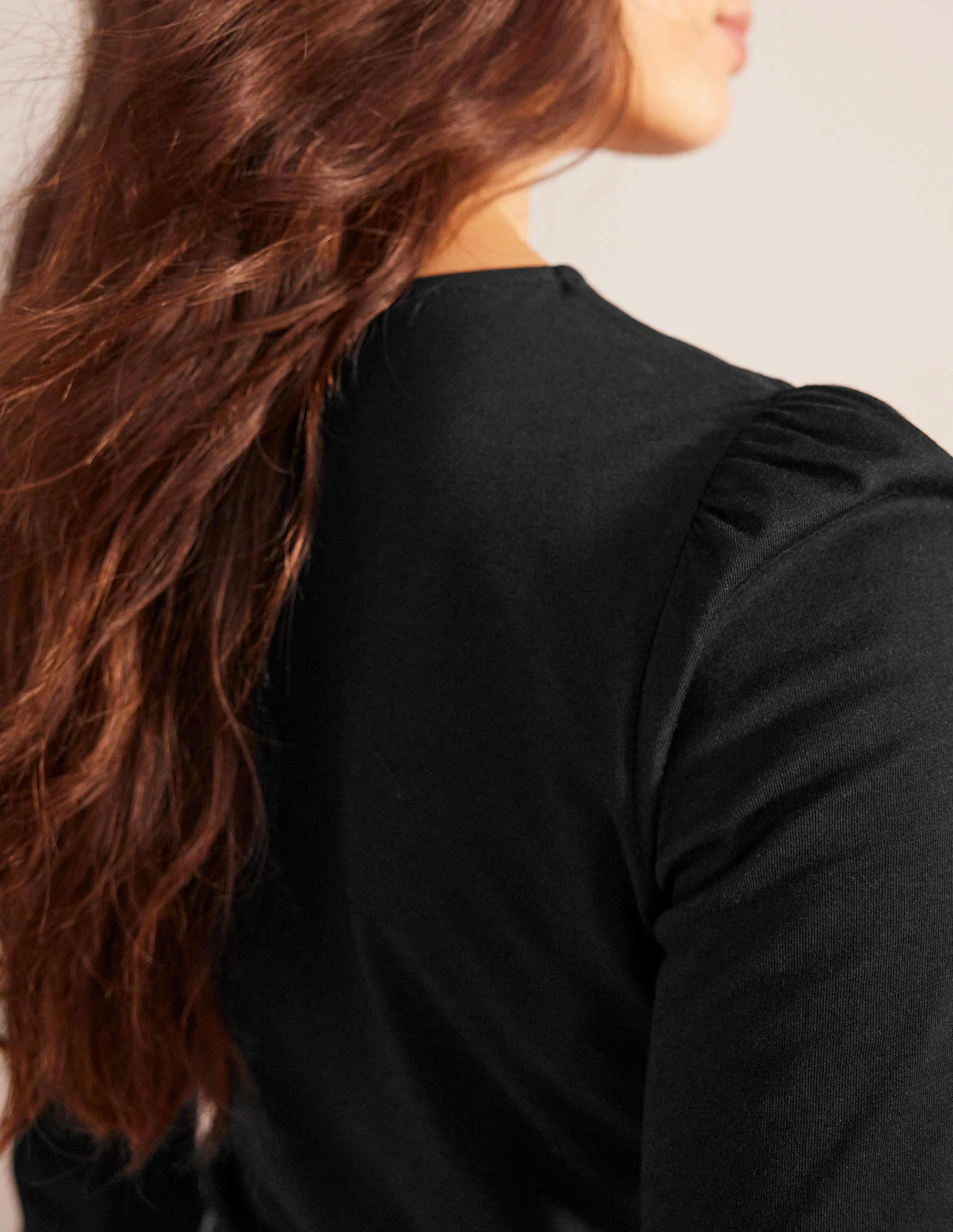 Supersoft Long Sleeve Top-Black - Image 2