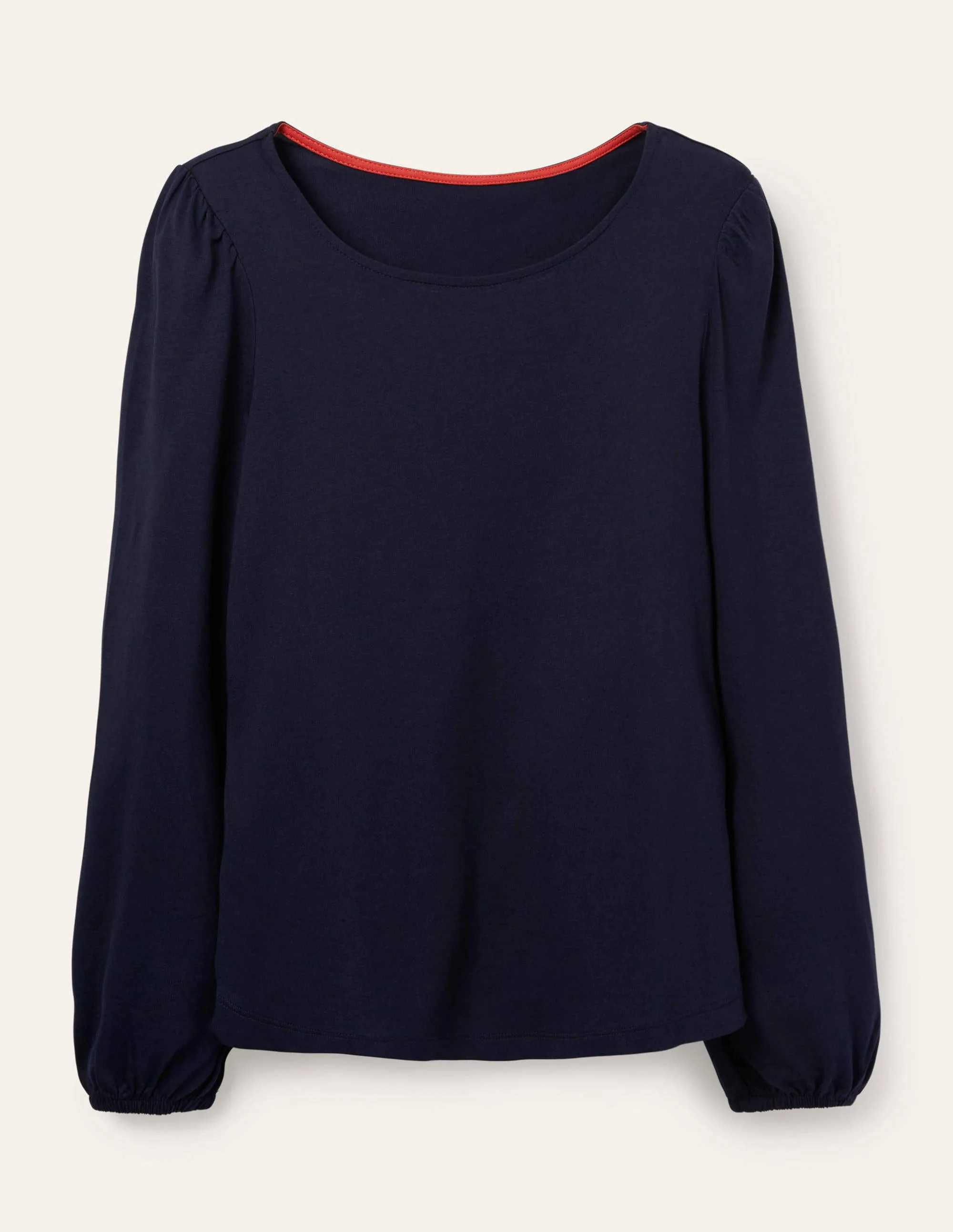 Supersoft Long Sleeve Top-Navy - Image 6
