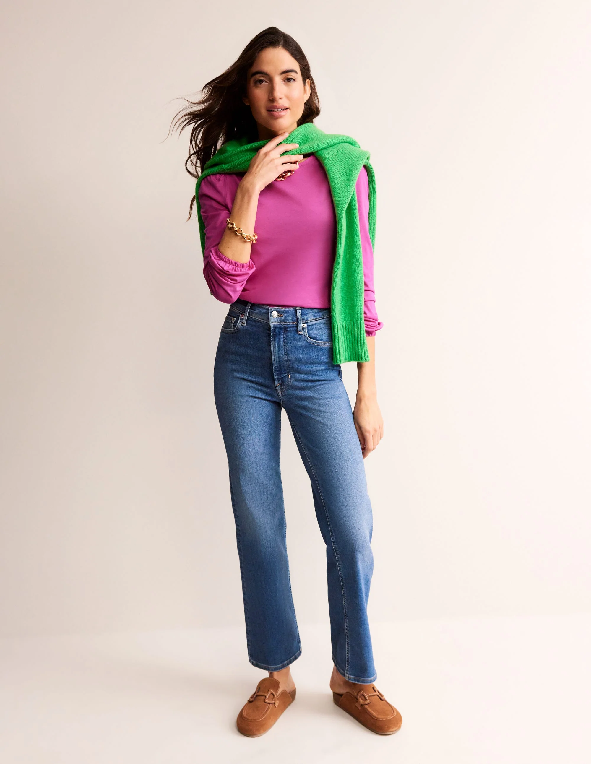 Supersoft Long Sleeve Top-Rose Violet - Image 4