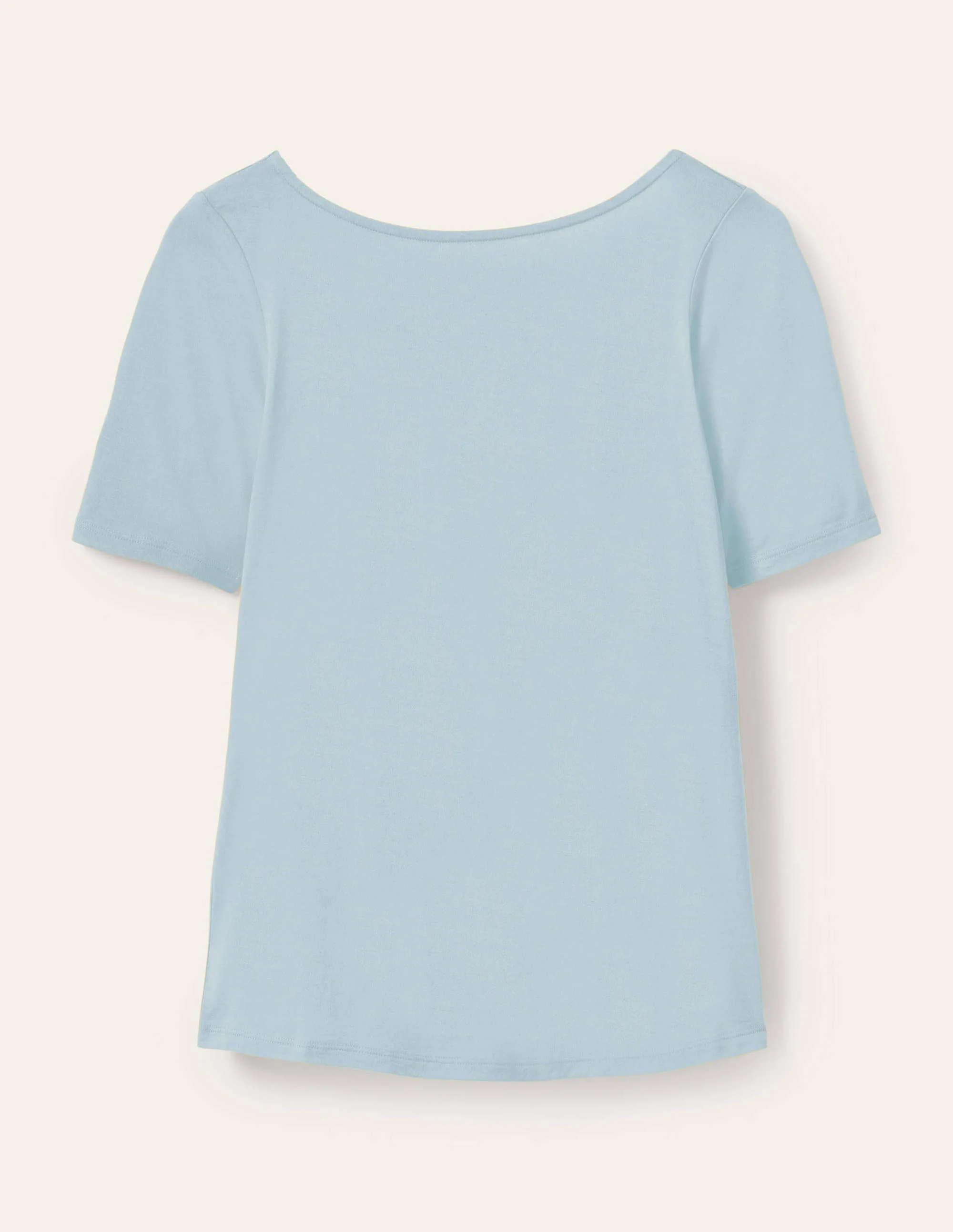 Supersoft Scoop Back T-Shirt-Dawn Sky - Image 5