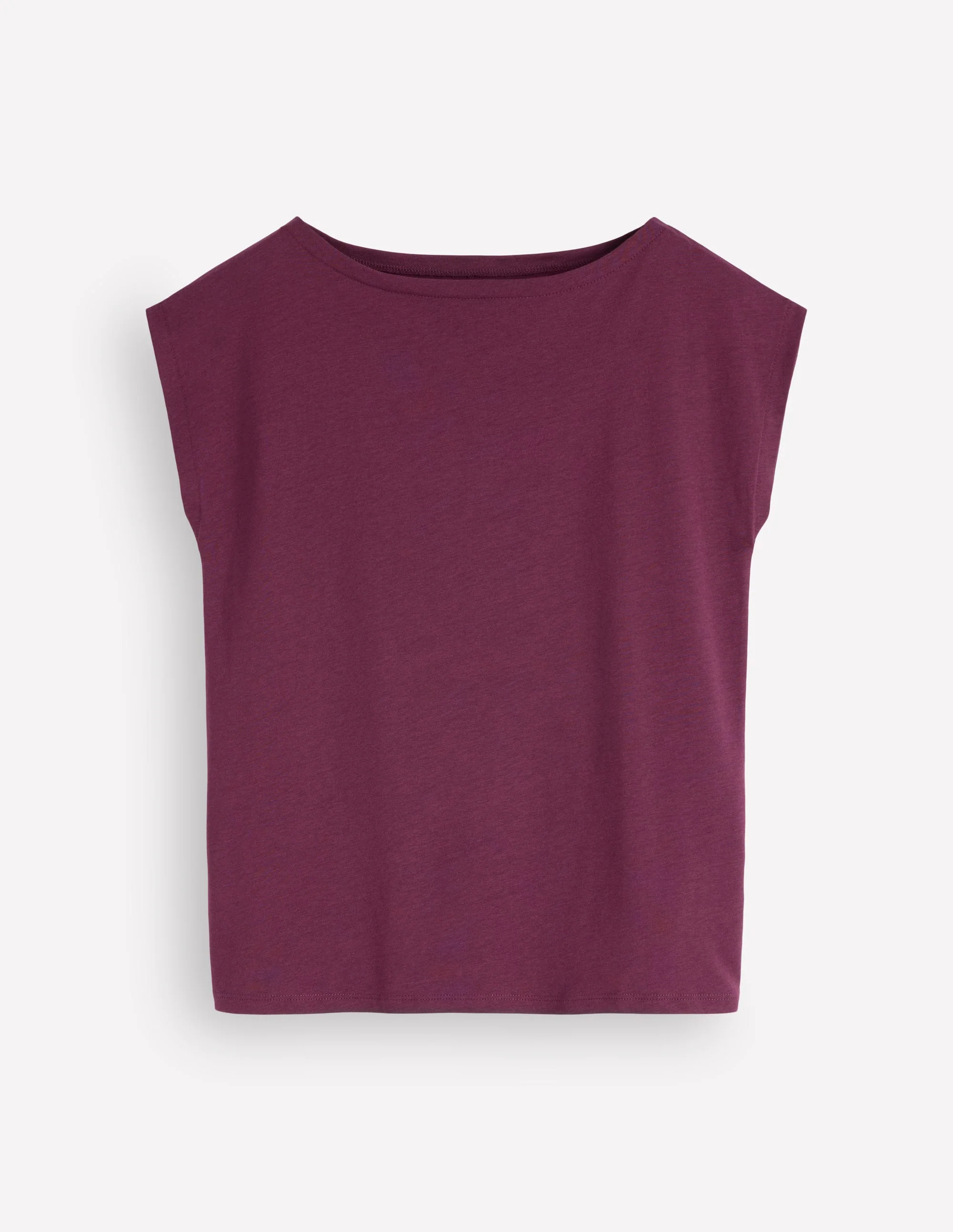 Supersoft Slash Neck T-Shirt-Dark Cherry - Image 5