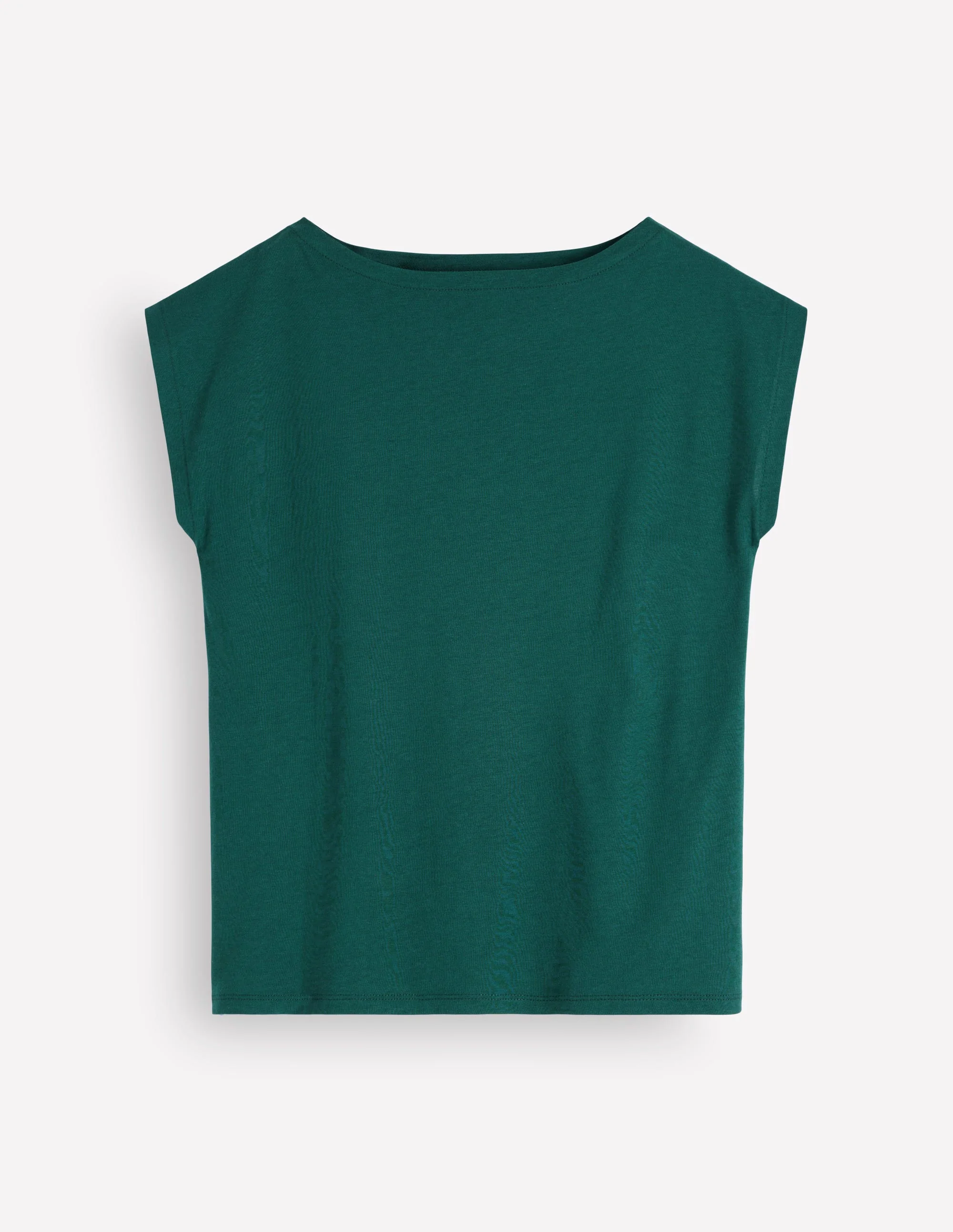 Supersoft Slash Neck T-Shirt-Midnight Teal - Image 5