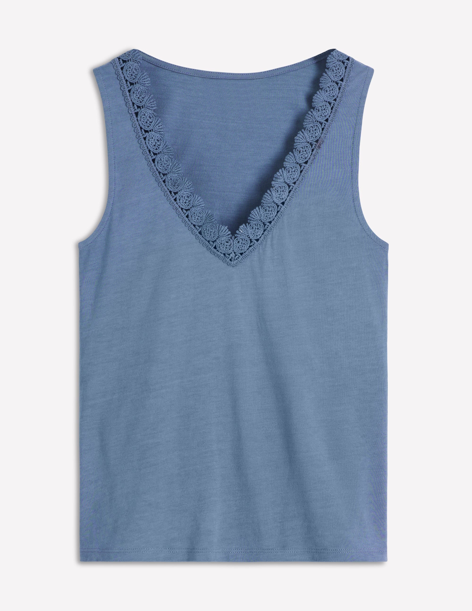 Supersoft V Neck Trim Vest-Captains Blue - Image 5