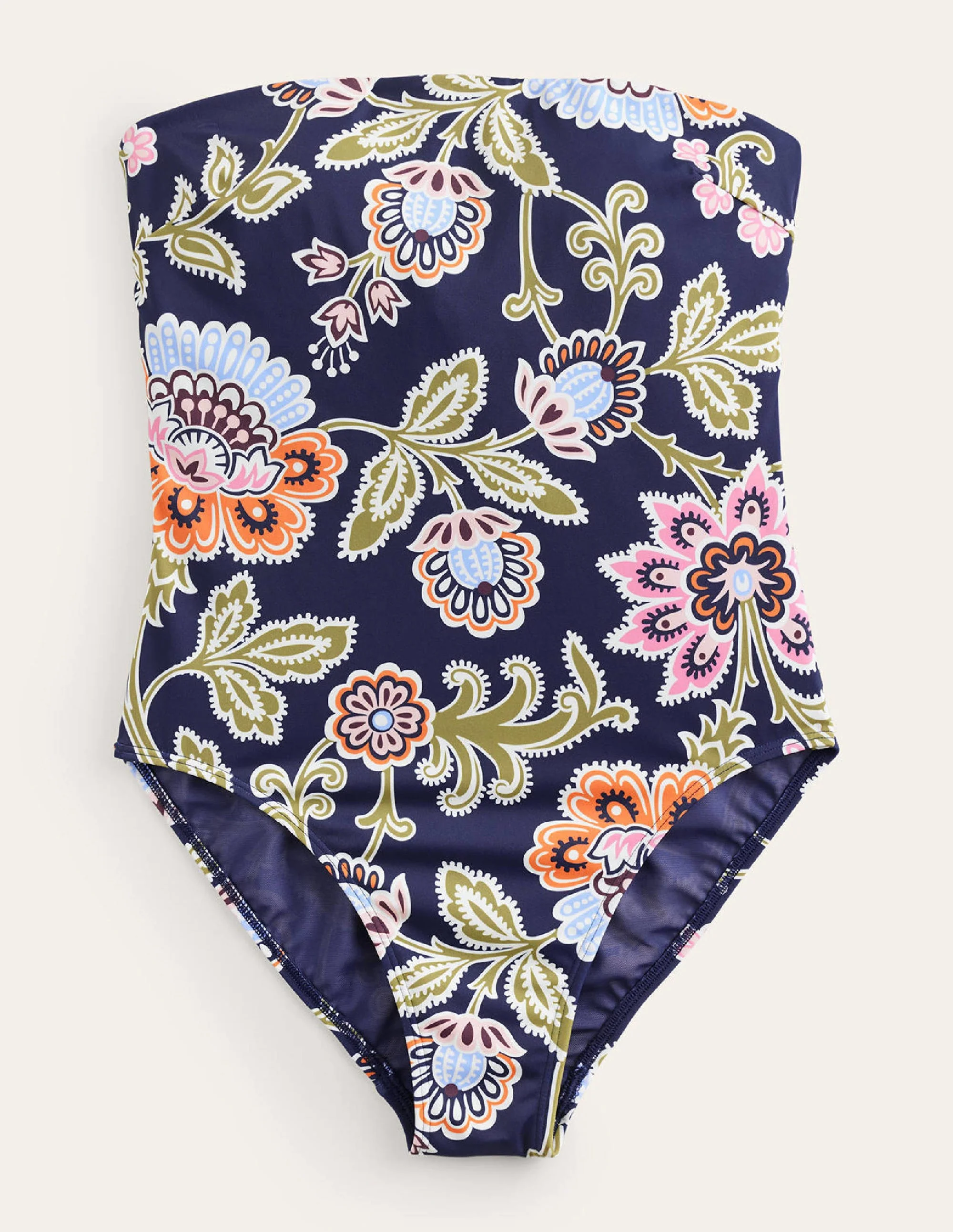 Support Bandeau Swimsuit-Midnight, Multi Floral - Image 5