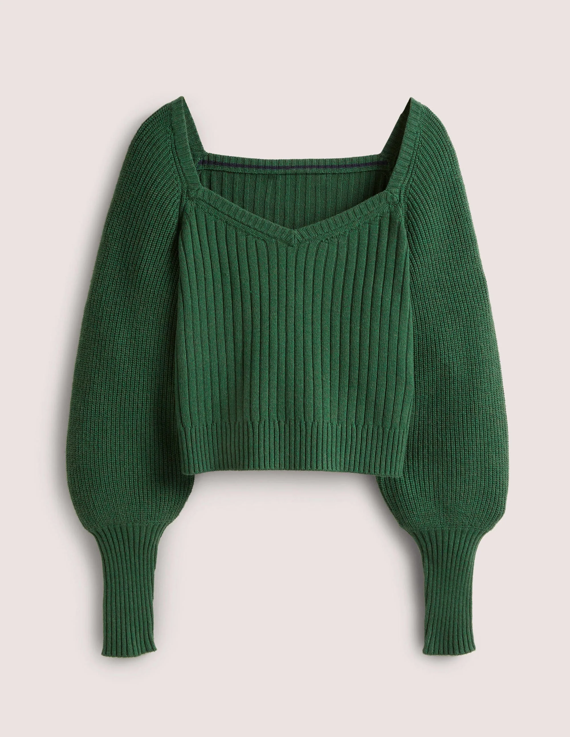 Sweetheart Blouson Sweater-Hunter Green - Image 6