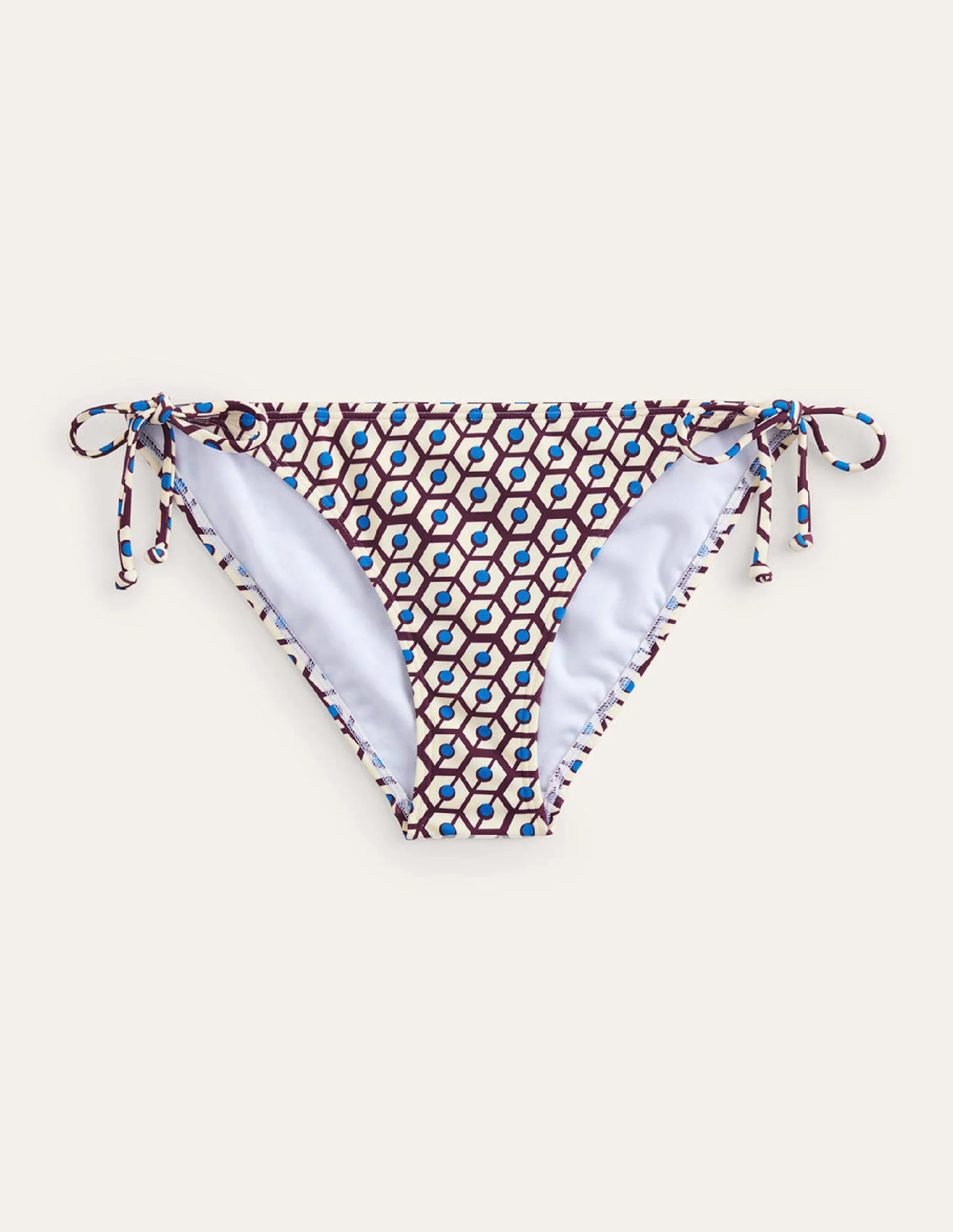 Symi String Bikini Bottoms-Dark Burgundy, Reverie - Image 5