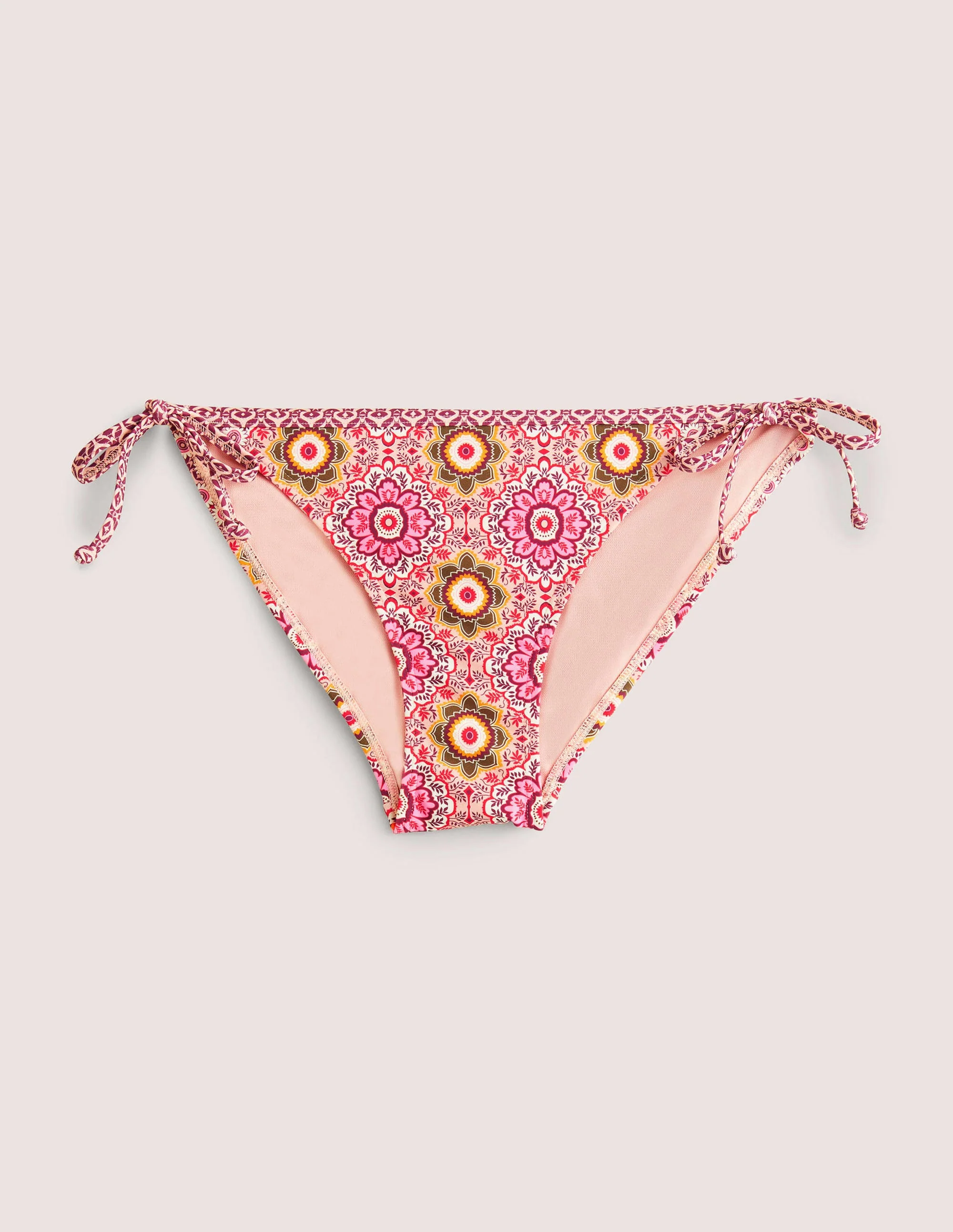 Symi String Bikini Bottoms-Milkshake, Paradise Charm - Image 6
