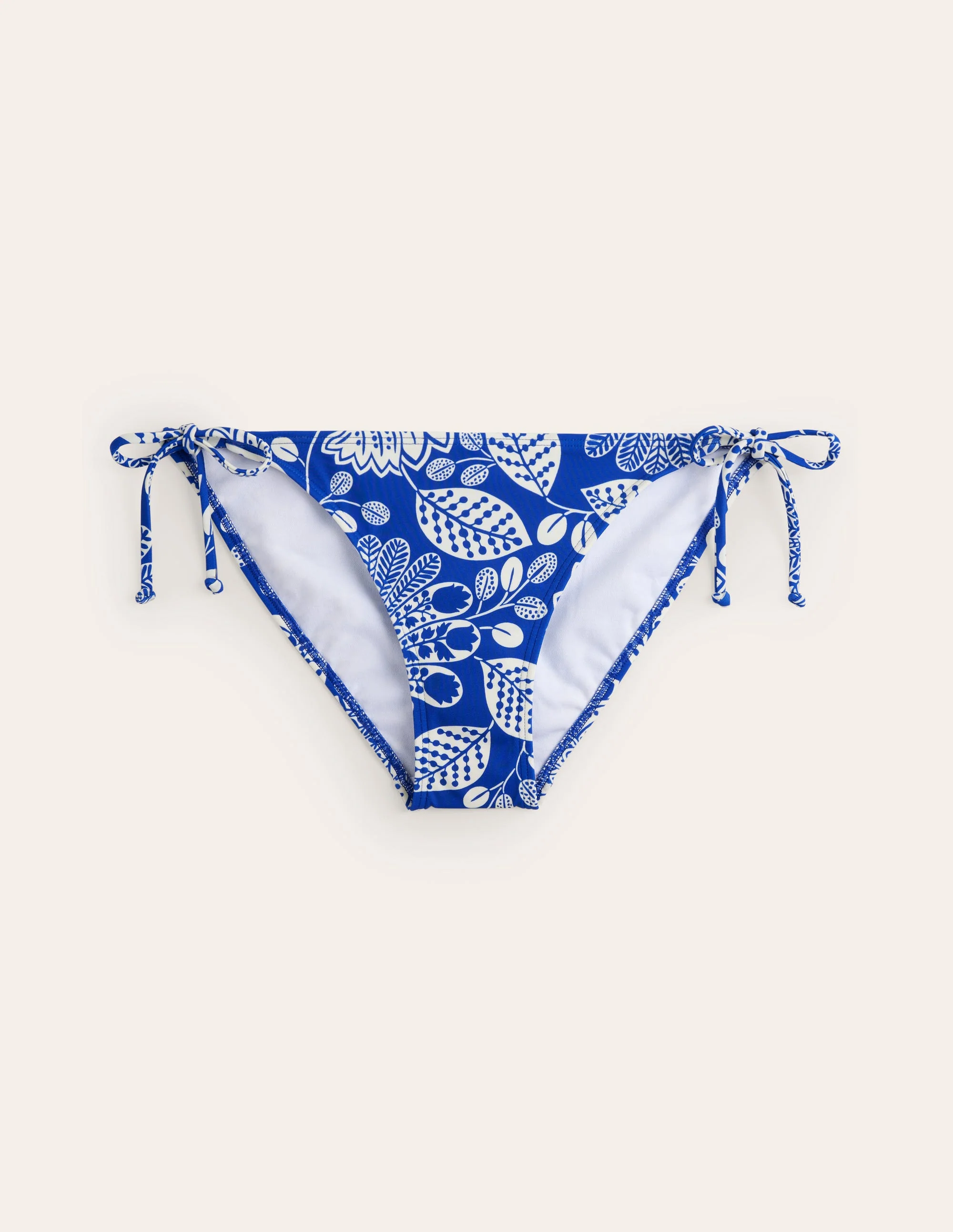 Symi String Bikini Bottoms-Surf The Web, Gardenia Swirl - Image 6
