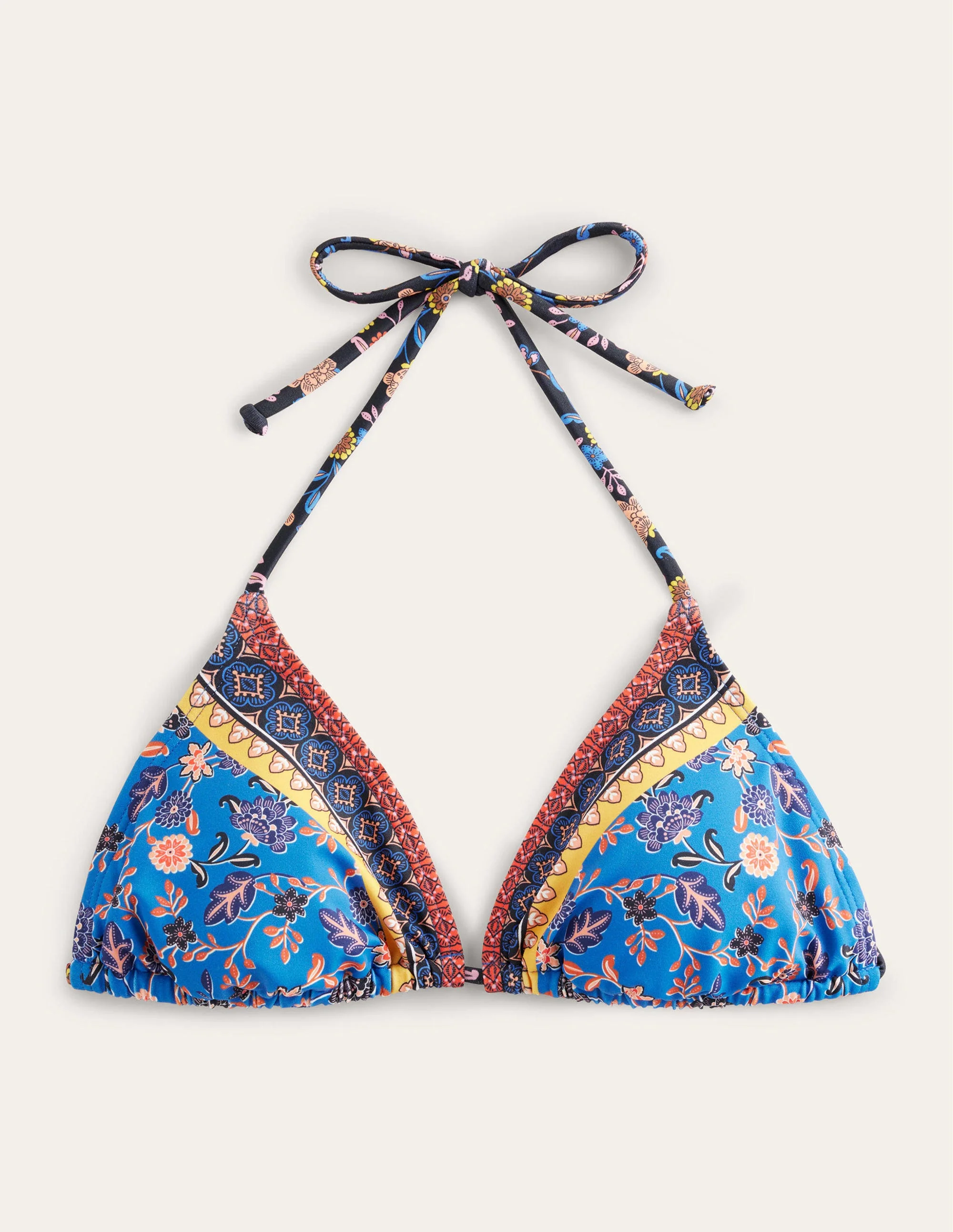 Symi String Bikini Top-Baleine Blue, Lotus Petal - Image 5