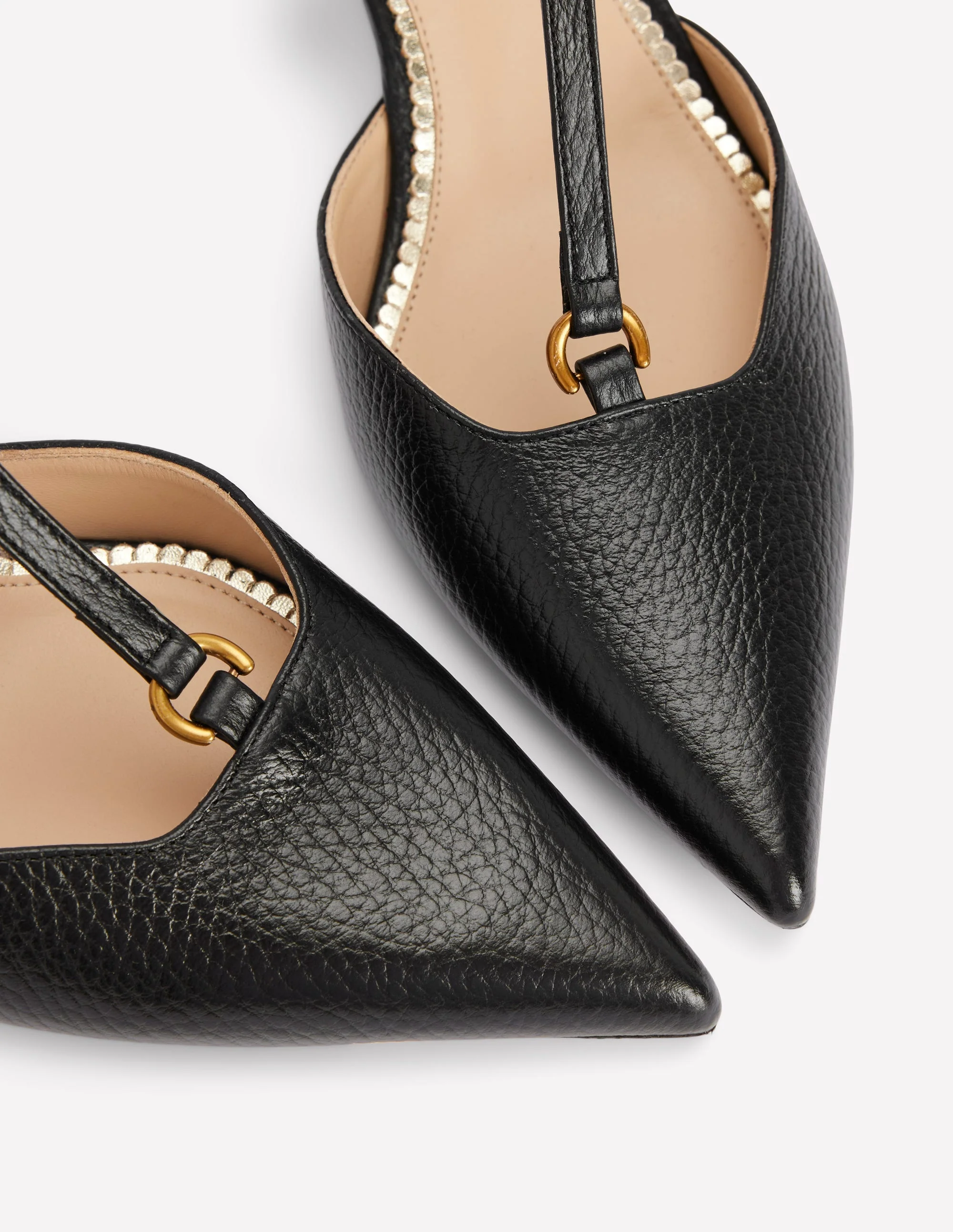 T-Bar Point Heels-Black - Image 5
