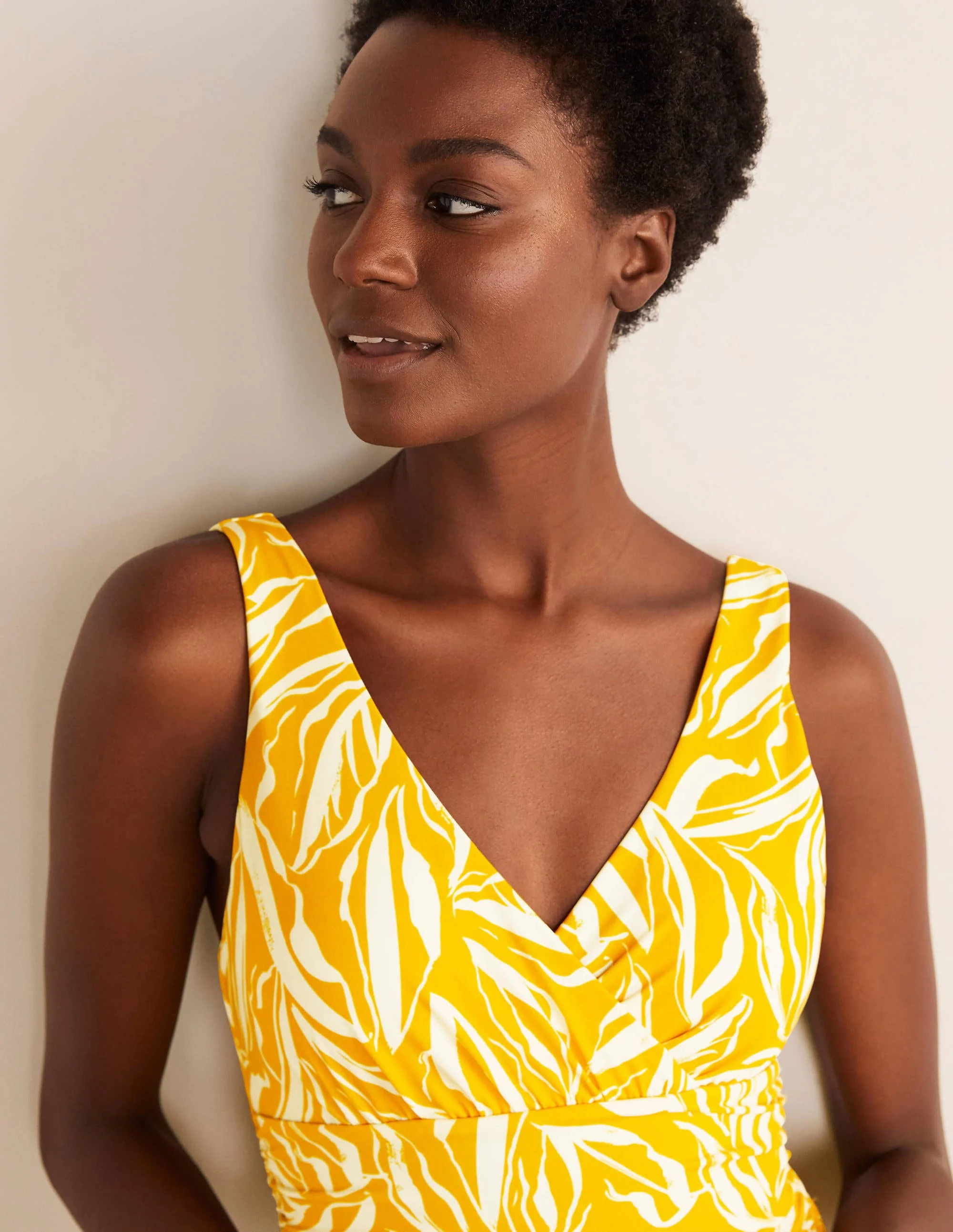 Talamanca Swimsuit-Ginger, Painted Foliage - Image 3
