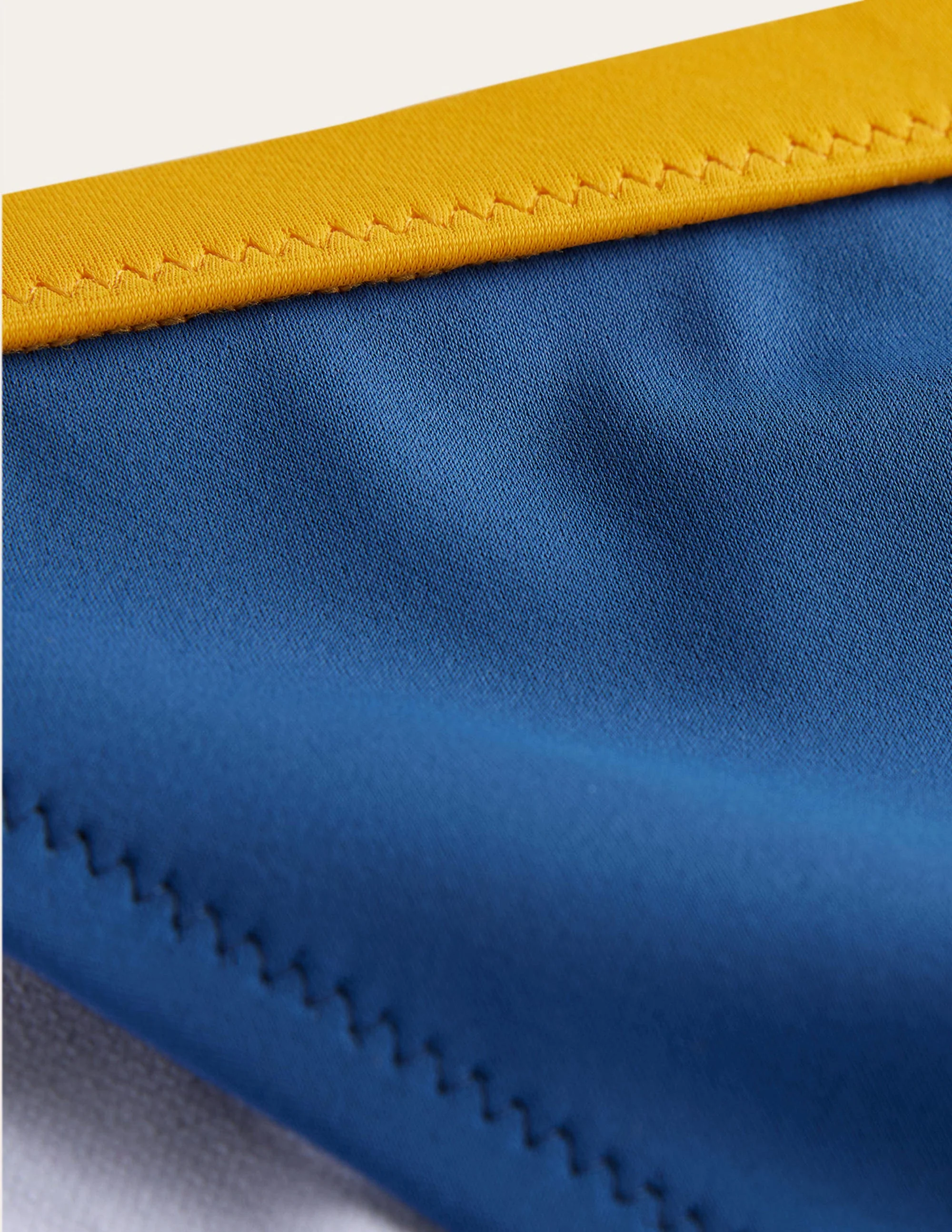 Tanga Bikini Bottoms-Blue, Yellow Colourblock - Image 6