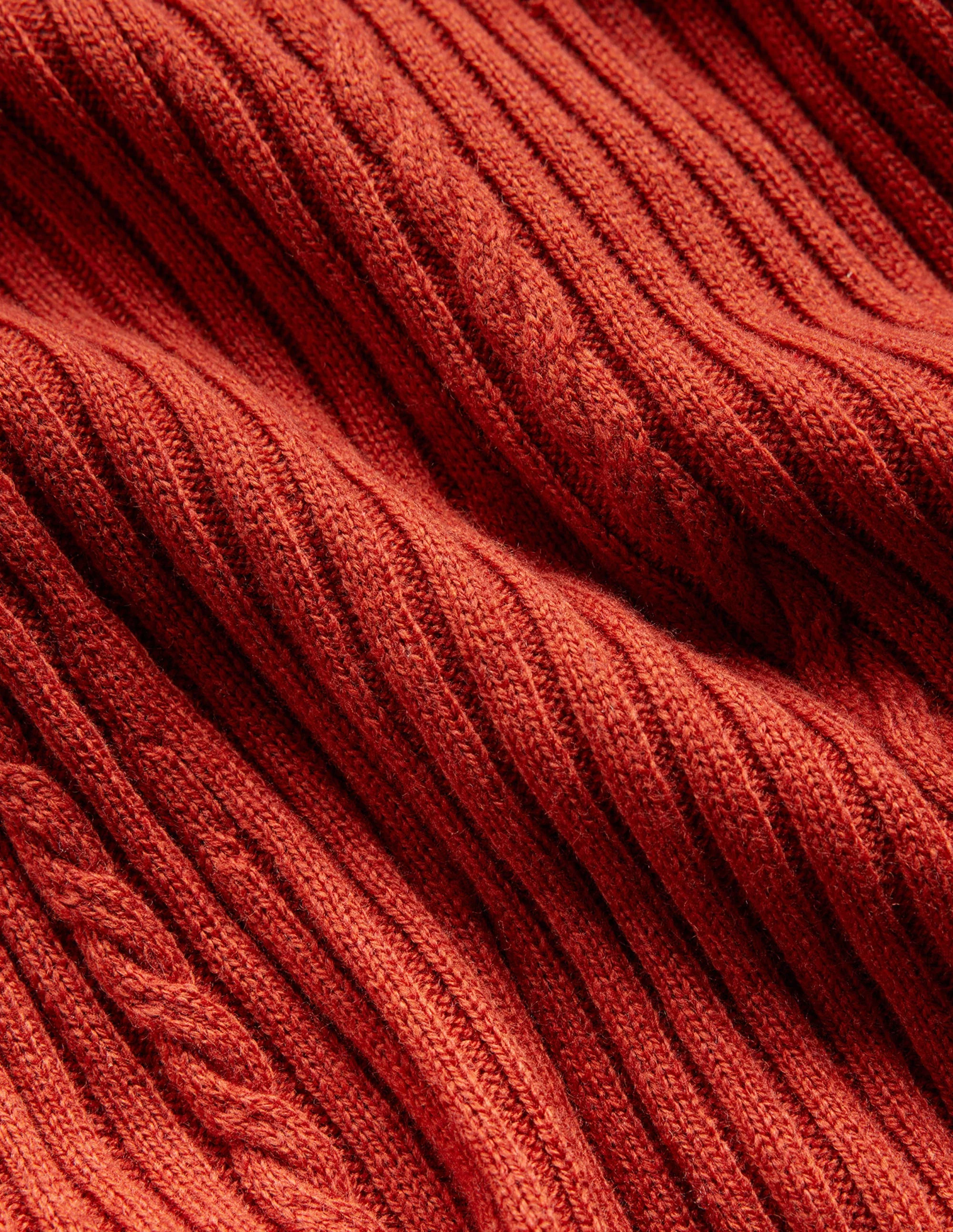 Tessa Knitted Dress-Dark Chestnut - Image 7
