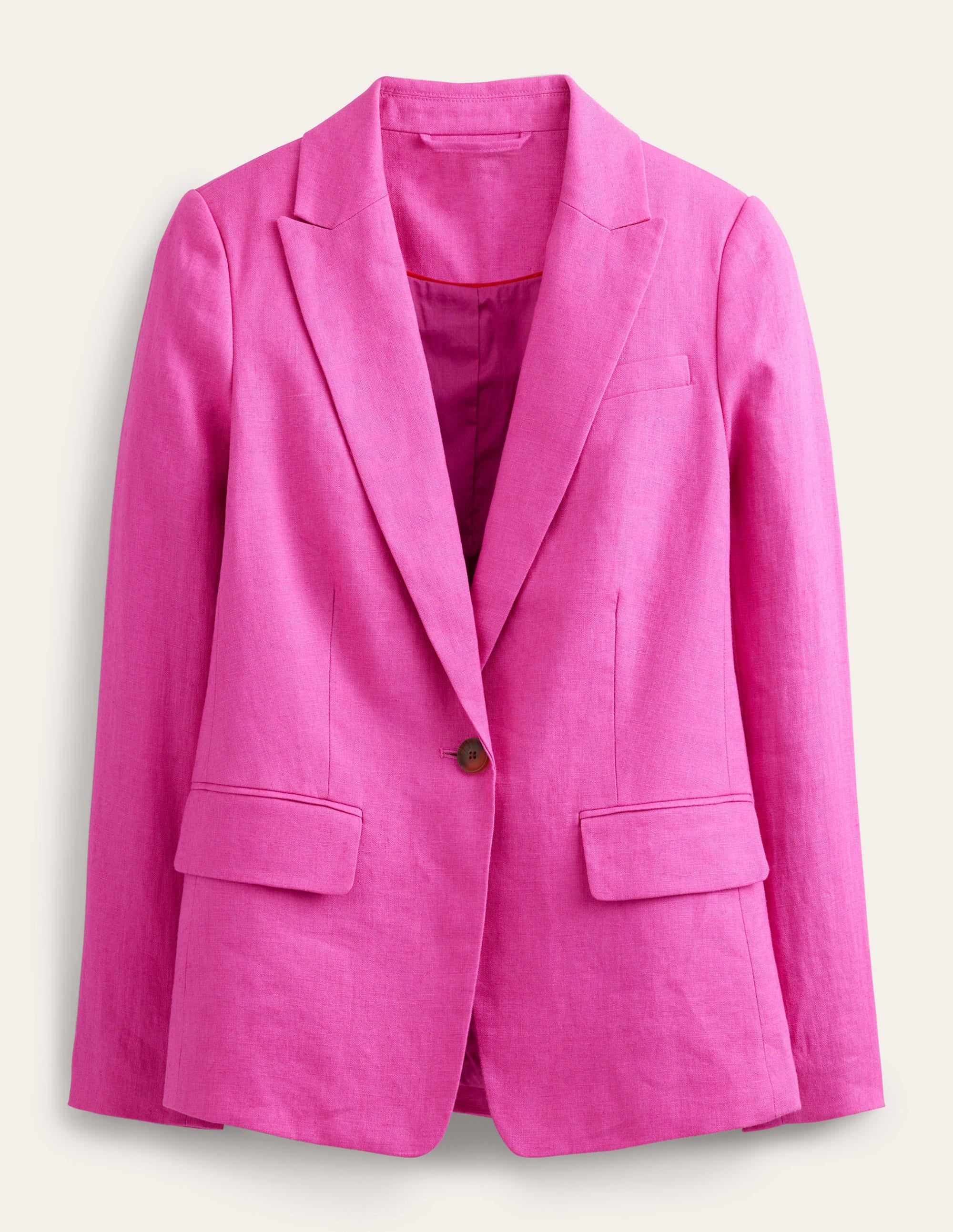The Cambridge Linen Blazer-Rose Violet - Image 8