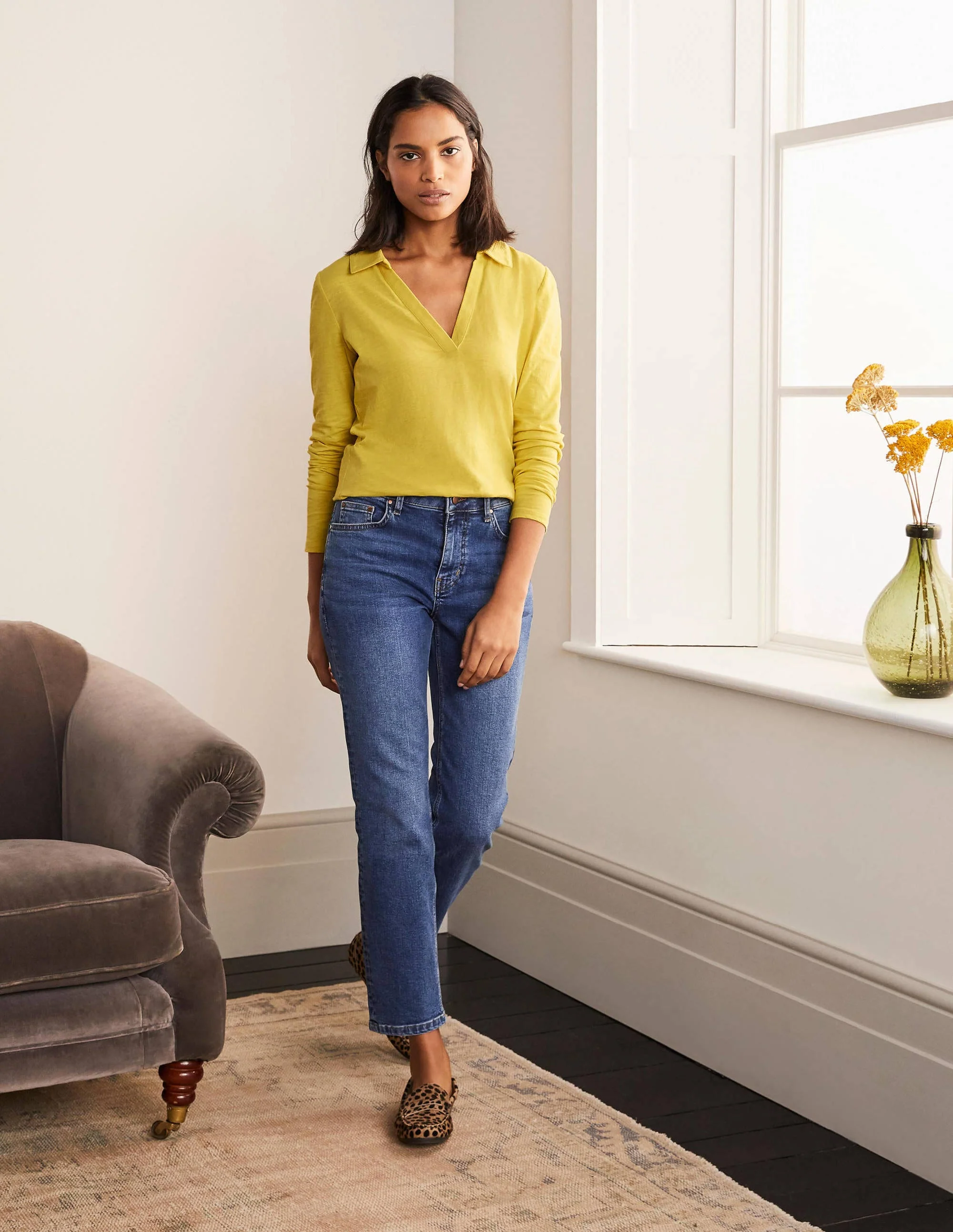 The Cotton Collar Notch Tee-Pineapple - Image 2