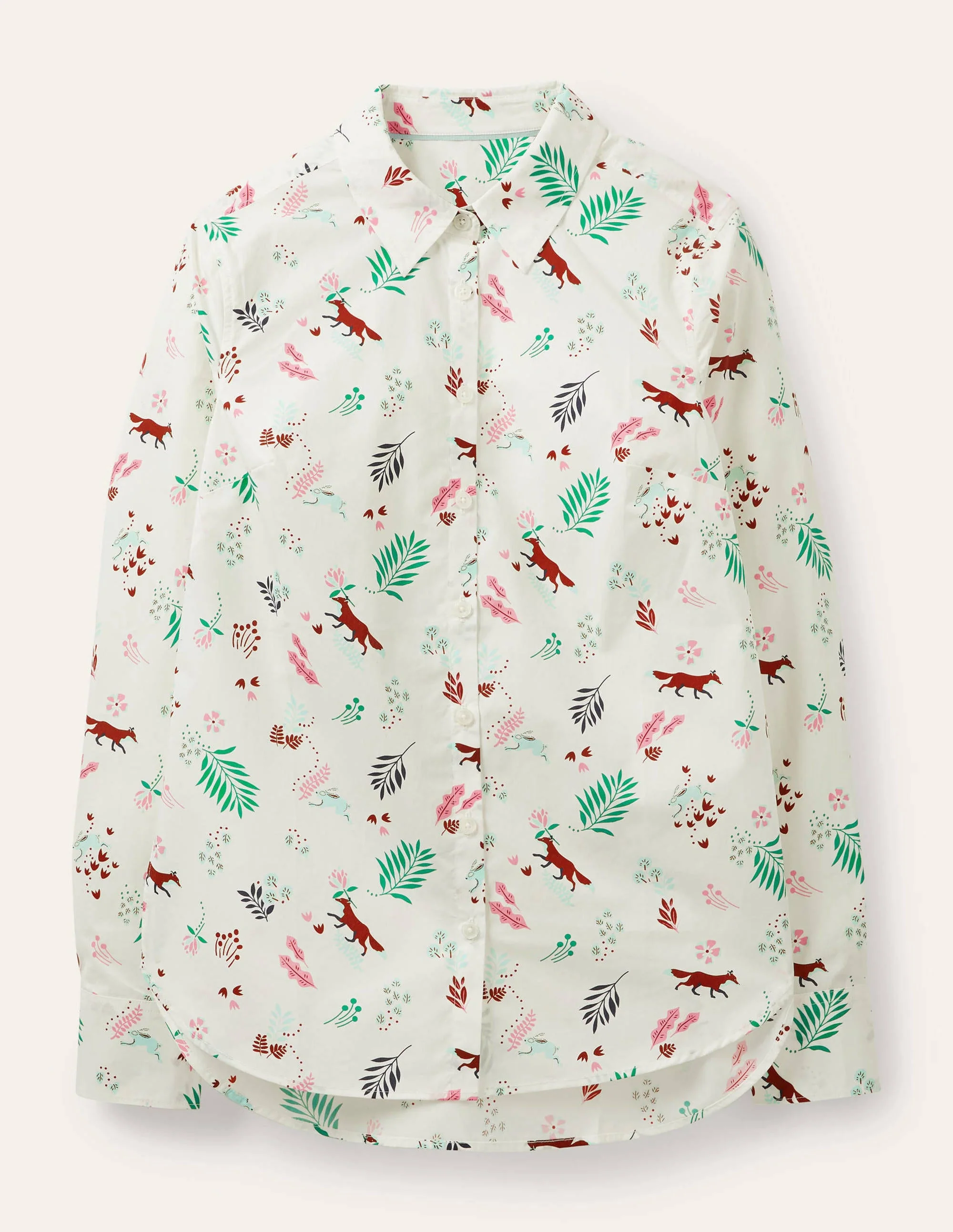 The Cotton Shirt-Ivory, Fox Forest - Image 6