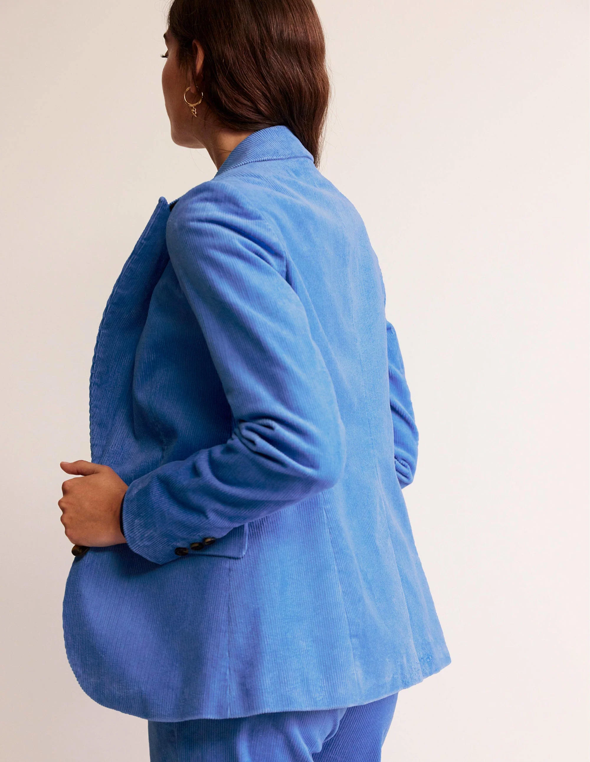 The Marylebone Cord Blazer-Marina - Image 3