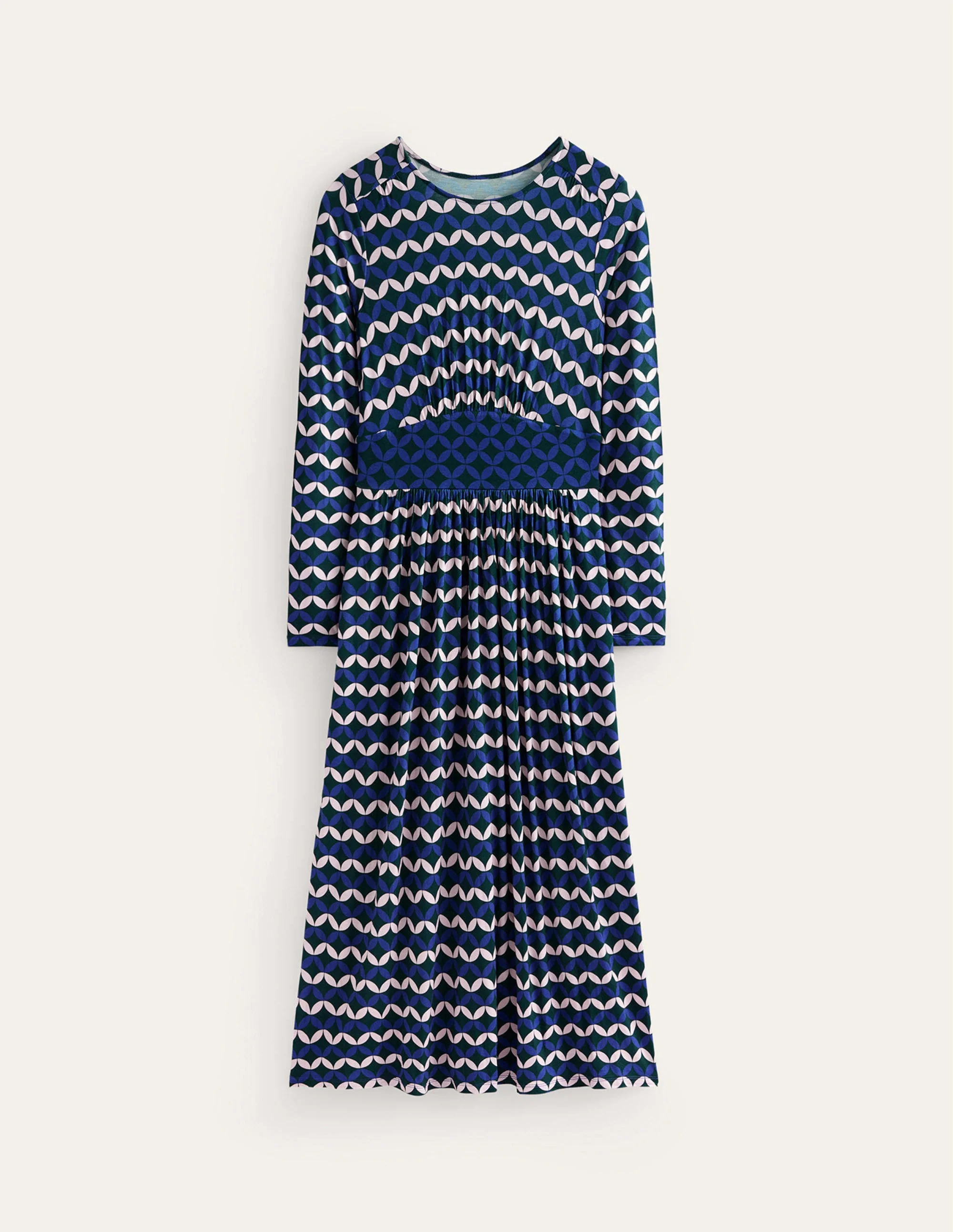 Thea Long Sleeve Midi Dress-Surf The Web, Diamond Terrace - Image 6