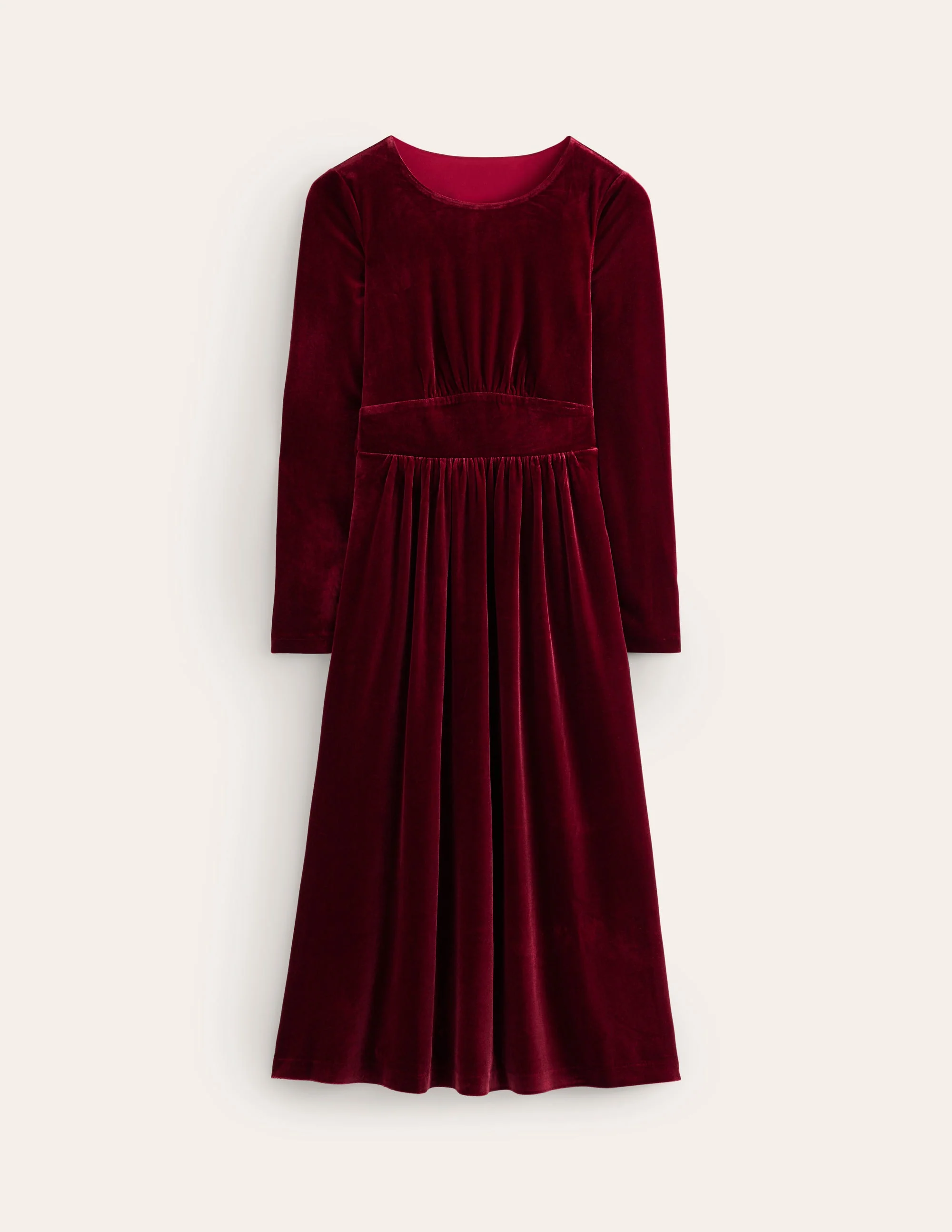 Thea Velvet Midi Dress-Cabernet - Image 6