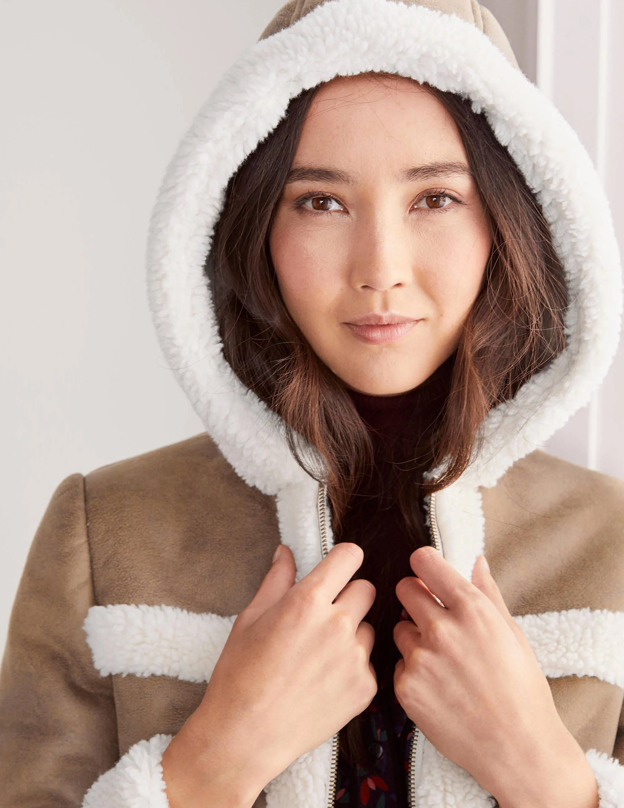 Thurso Sherpa Jacket-Camel - Image 3