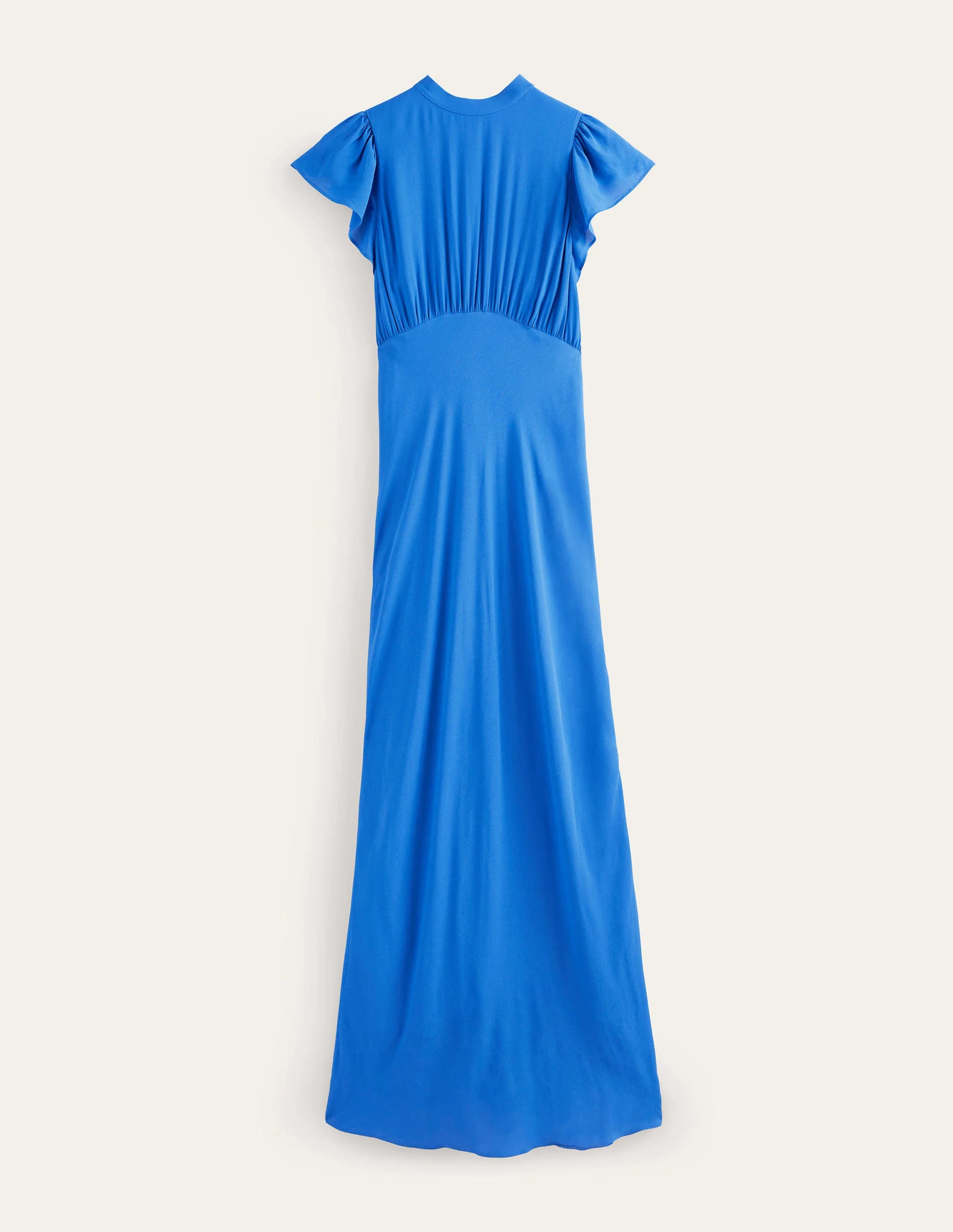 Tie Back Detail Maxi Dress-Cyan - Image 8