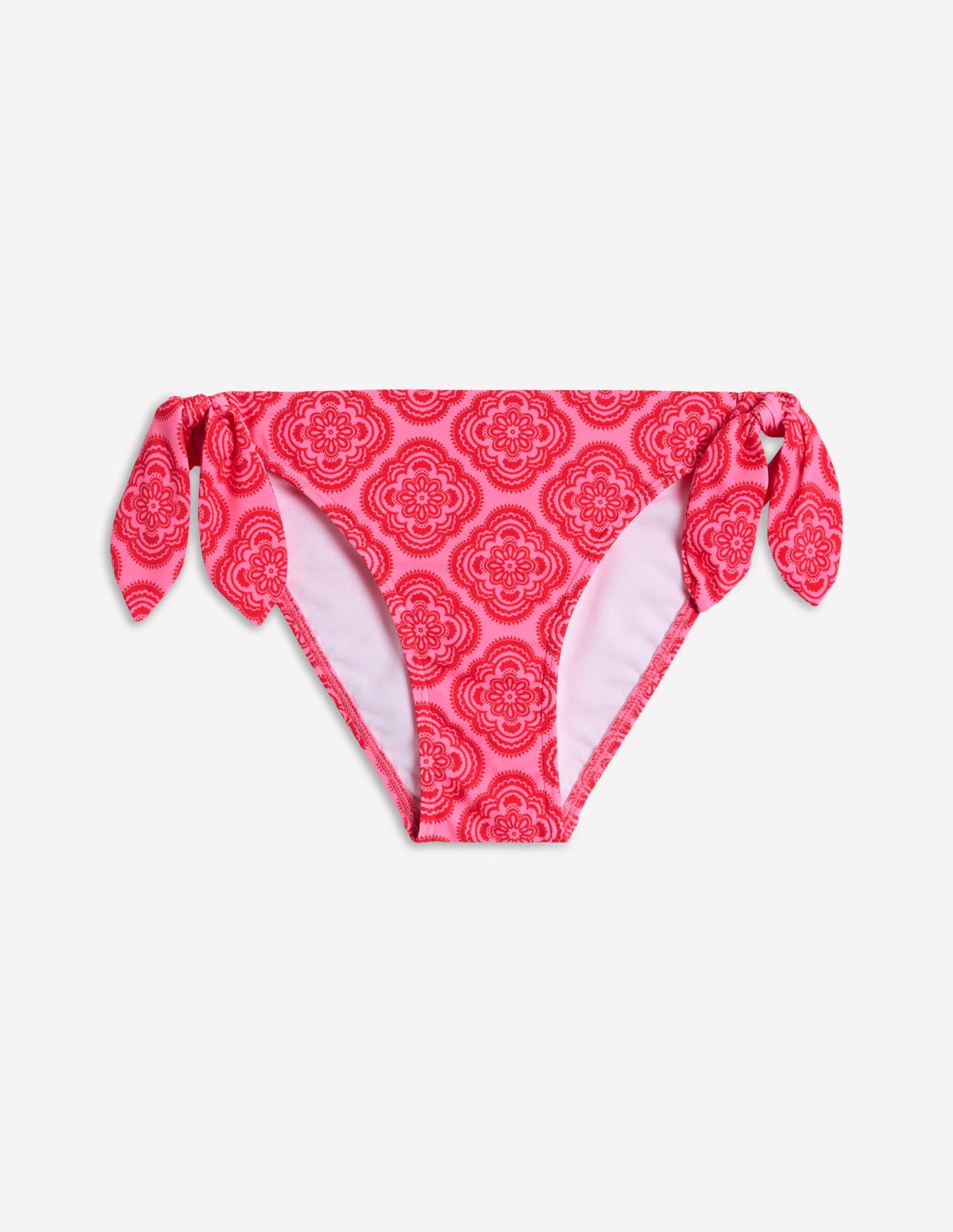 Tie Side Bikini Bottoms-Pink Rose, Botanic Blush - Image 6