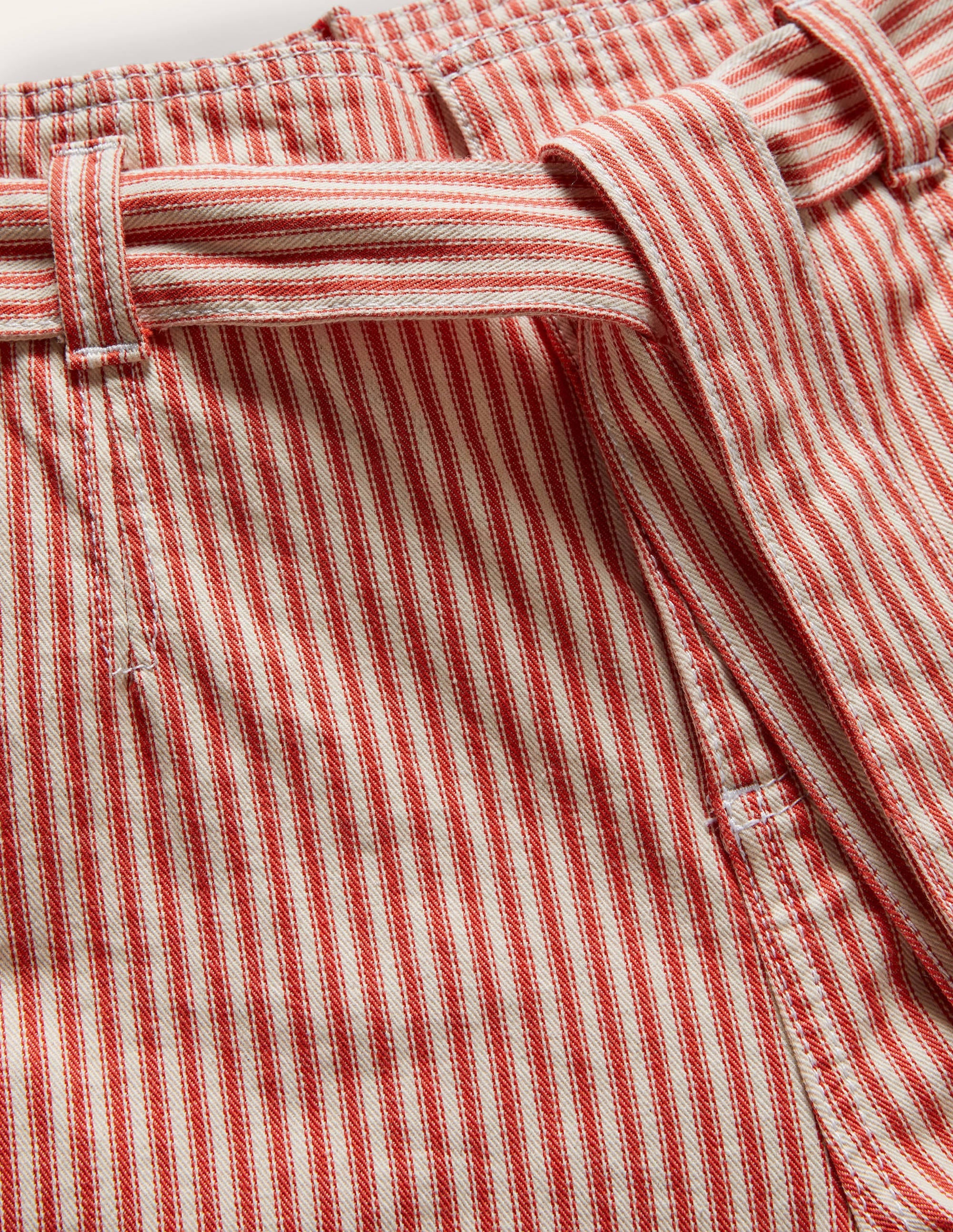 Tie Waist Jeans-Red Ticking Stripe - Image 5