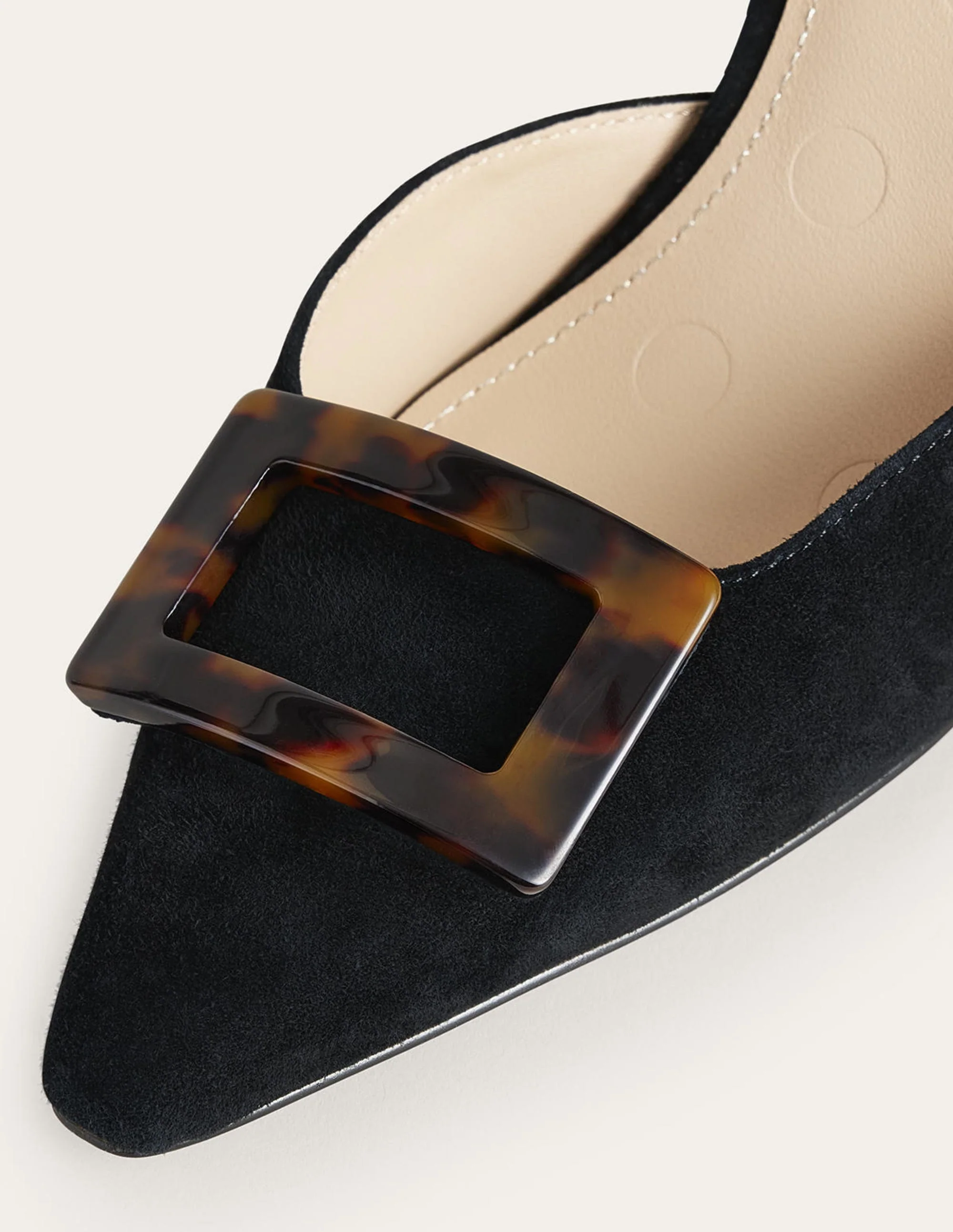 Trim Detail Slingback Heels-Black - Image 3