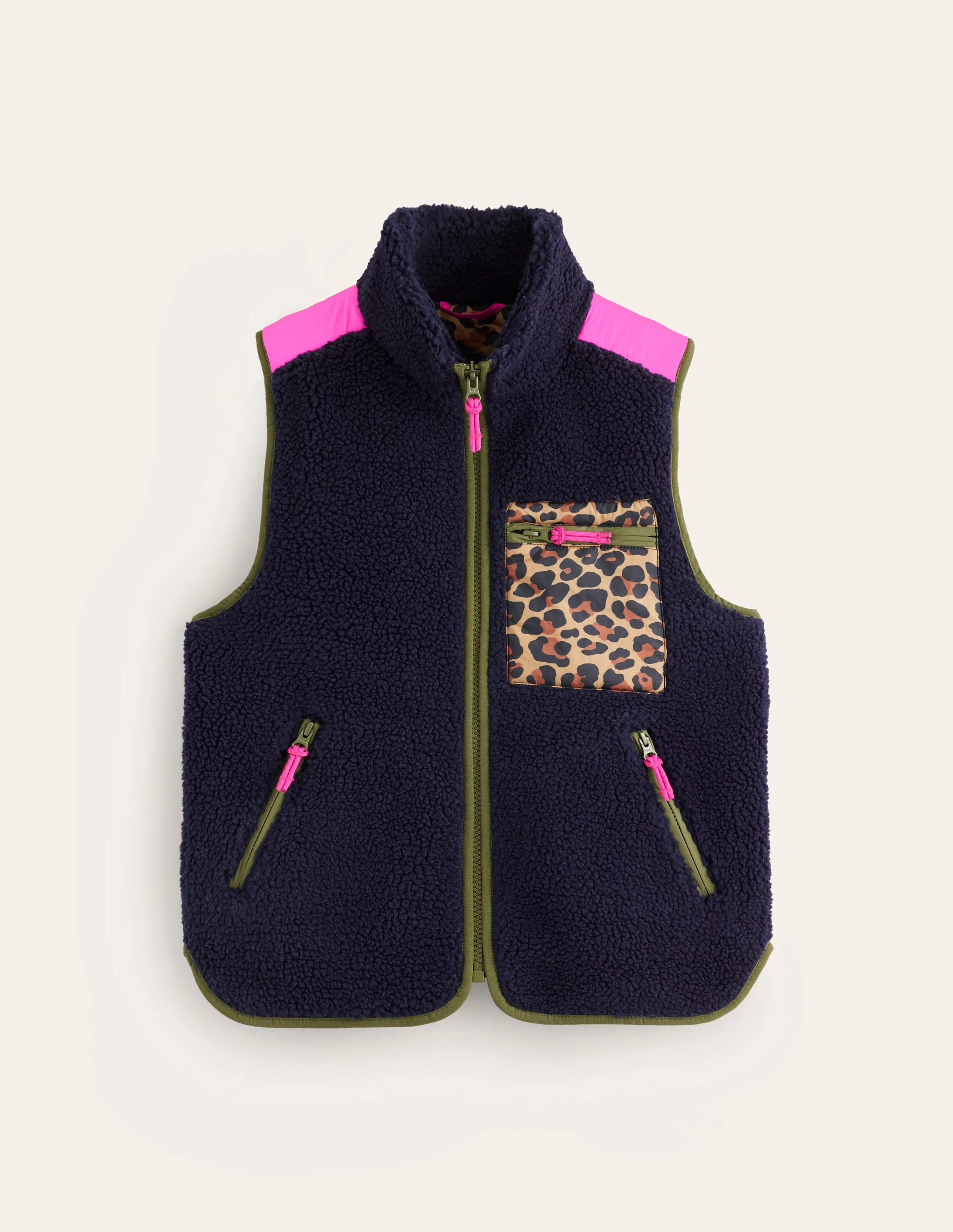 Truro Borg Vest-Navy - Image 6