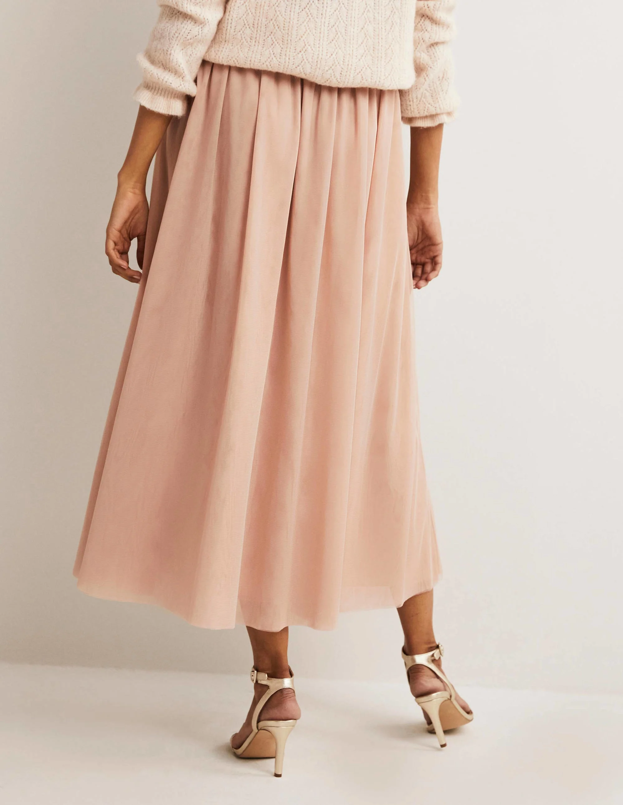 Tulle Full Midi Skirt-Popcorn - Image 3