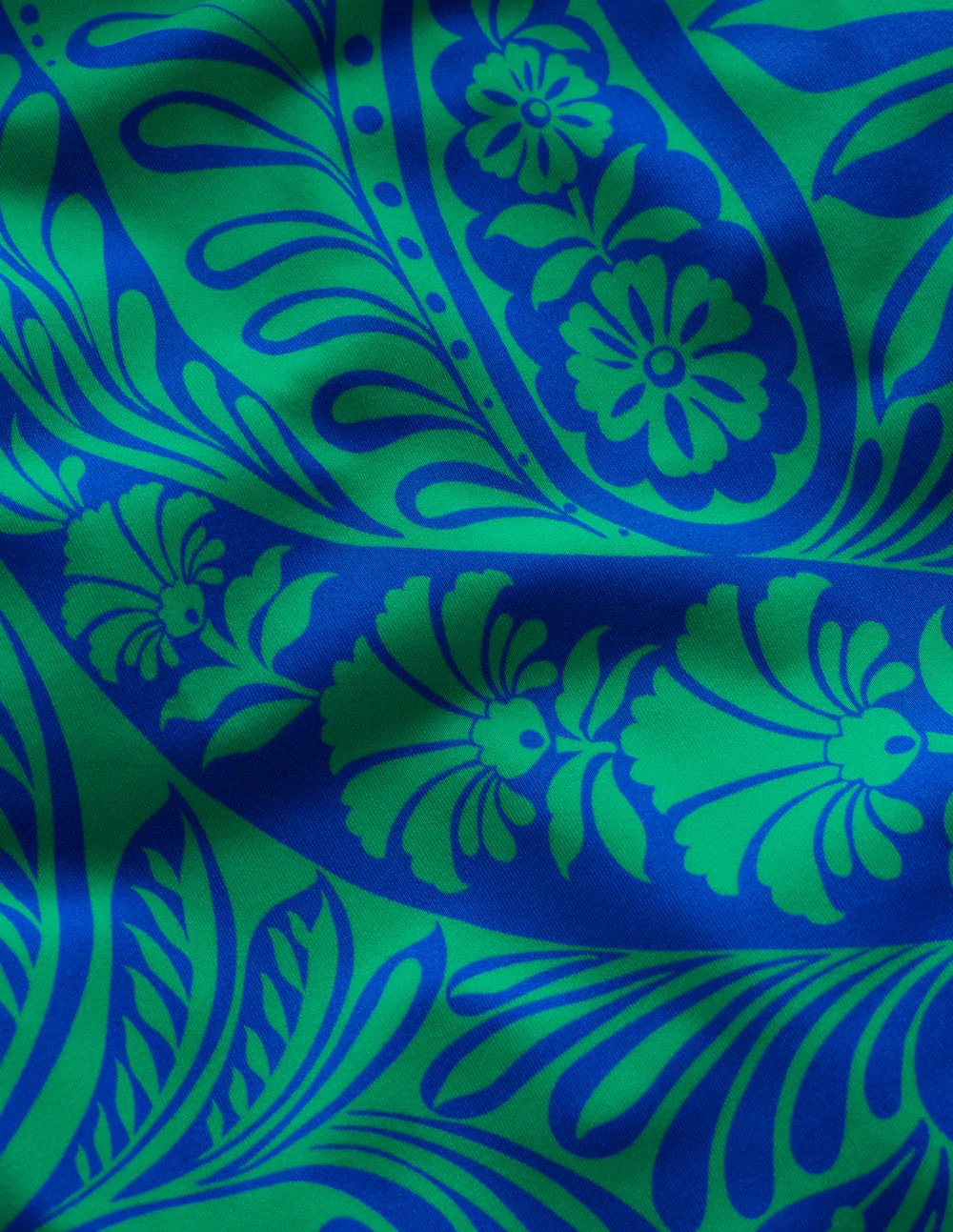 Twist Strap Swimsuit-Blue, Enchanted Paisley - Image 6