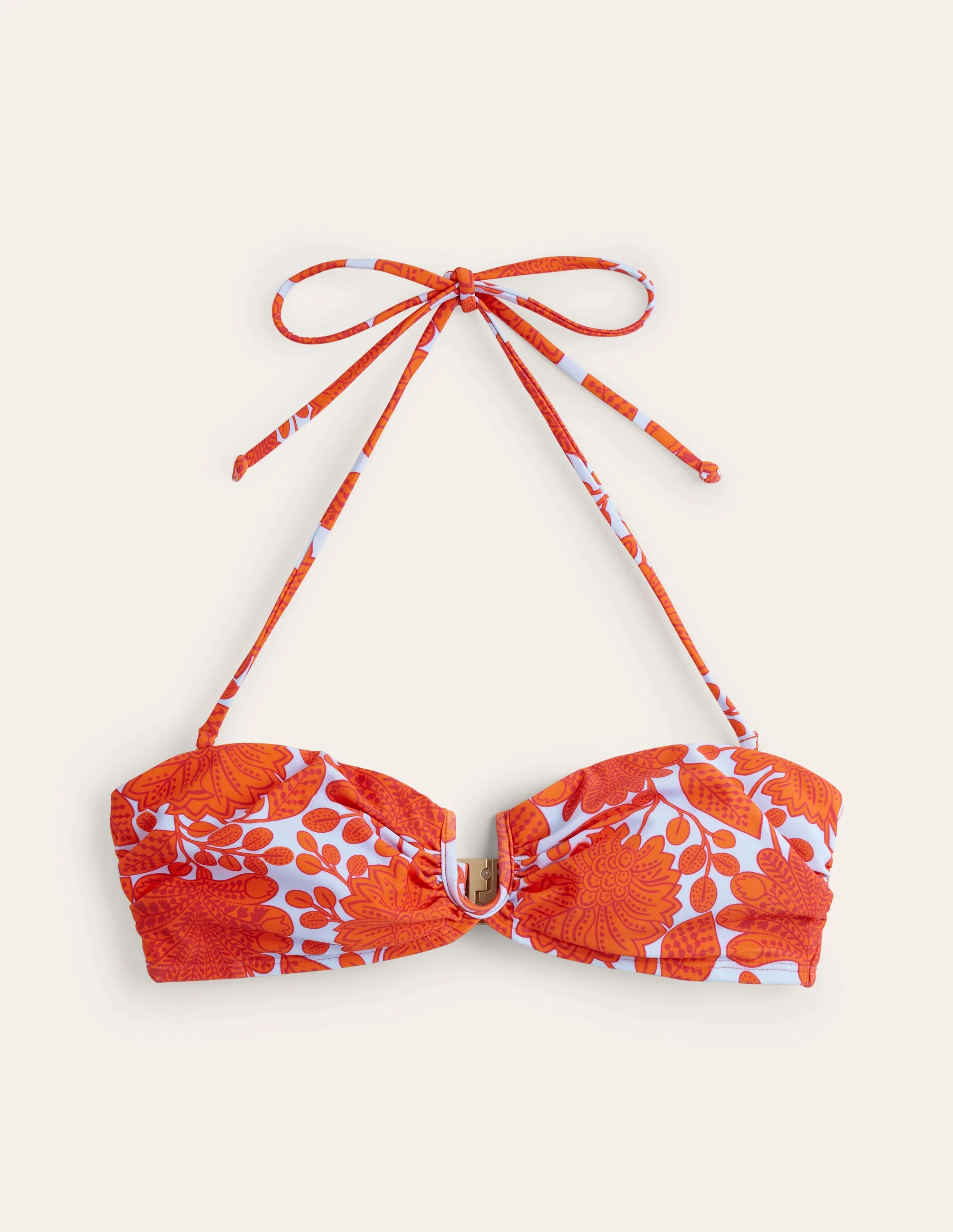 U Bar Bikini Top-Fire Cracker, Gardenia Swirl - Image 5
