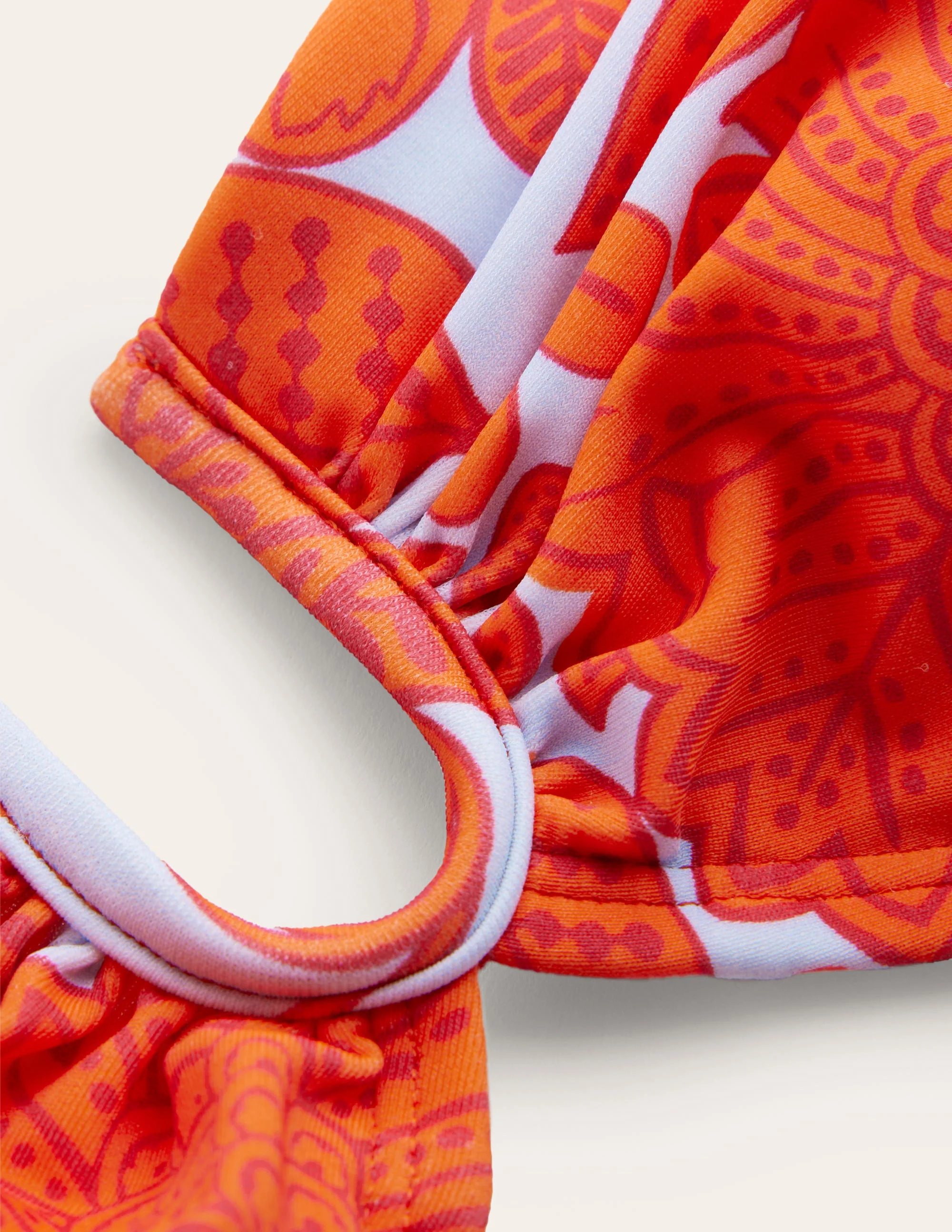 U Bar Bikini Top-Fire Cracker, Gardenia Swirl - Image 6