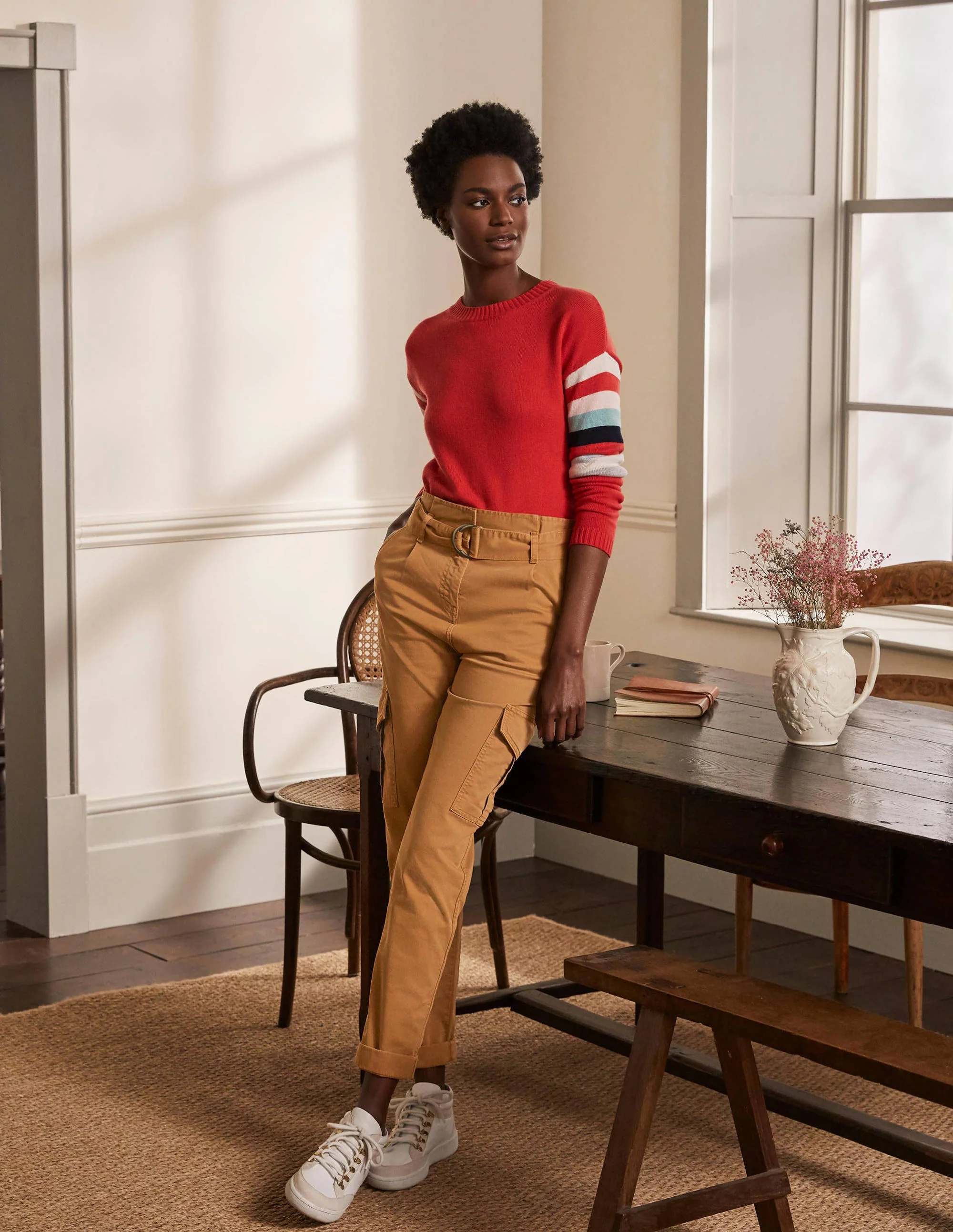 Utility Cargo Pants-Camel - Image 5