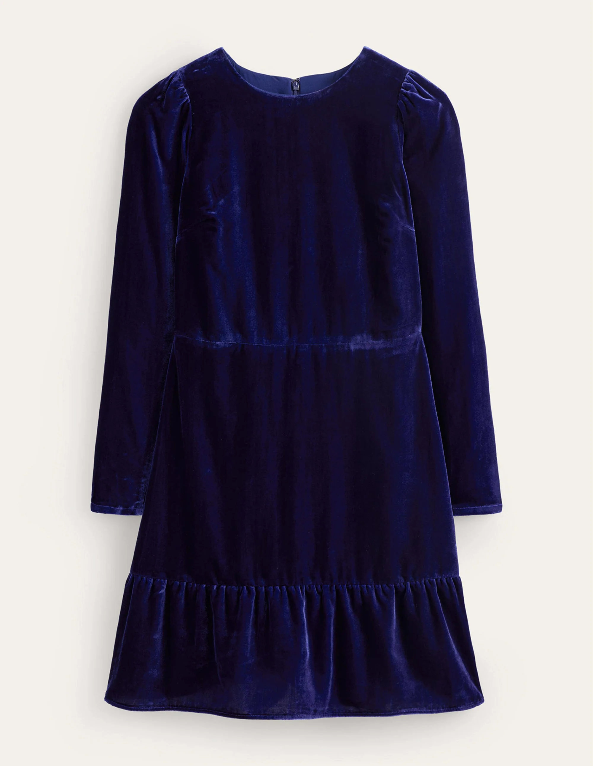 Velvet Short Dress-Sapphire Blue - Image 6
