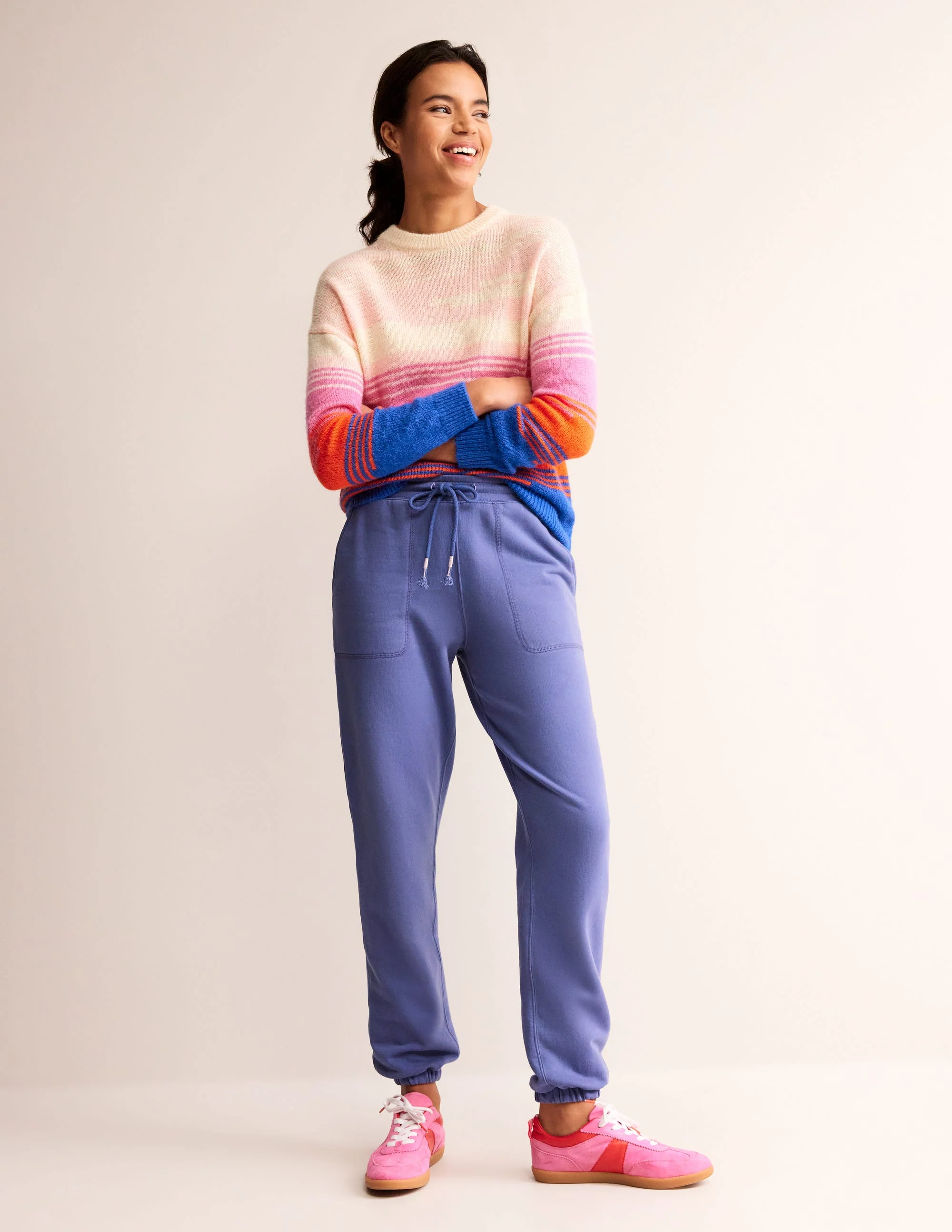 Washed Sweatpants-Soft Starboard