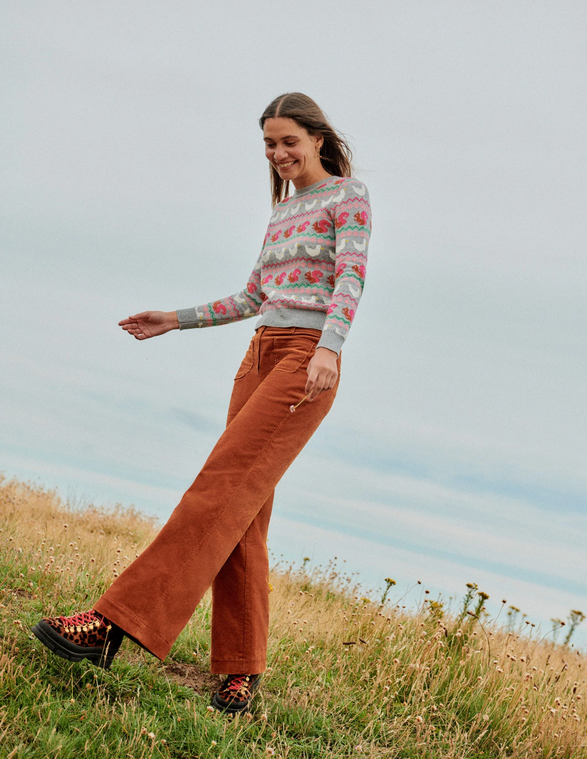 Westbourne Corduroy Pants-Pumpkin - Image 5