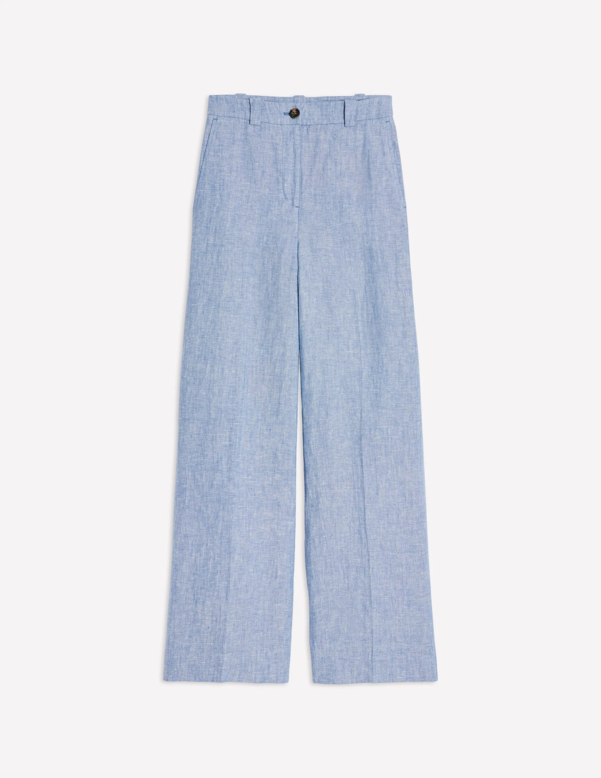 Westbourne Linen Pants-Grey Blue Chambray - Image 6